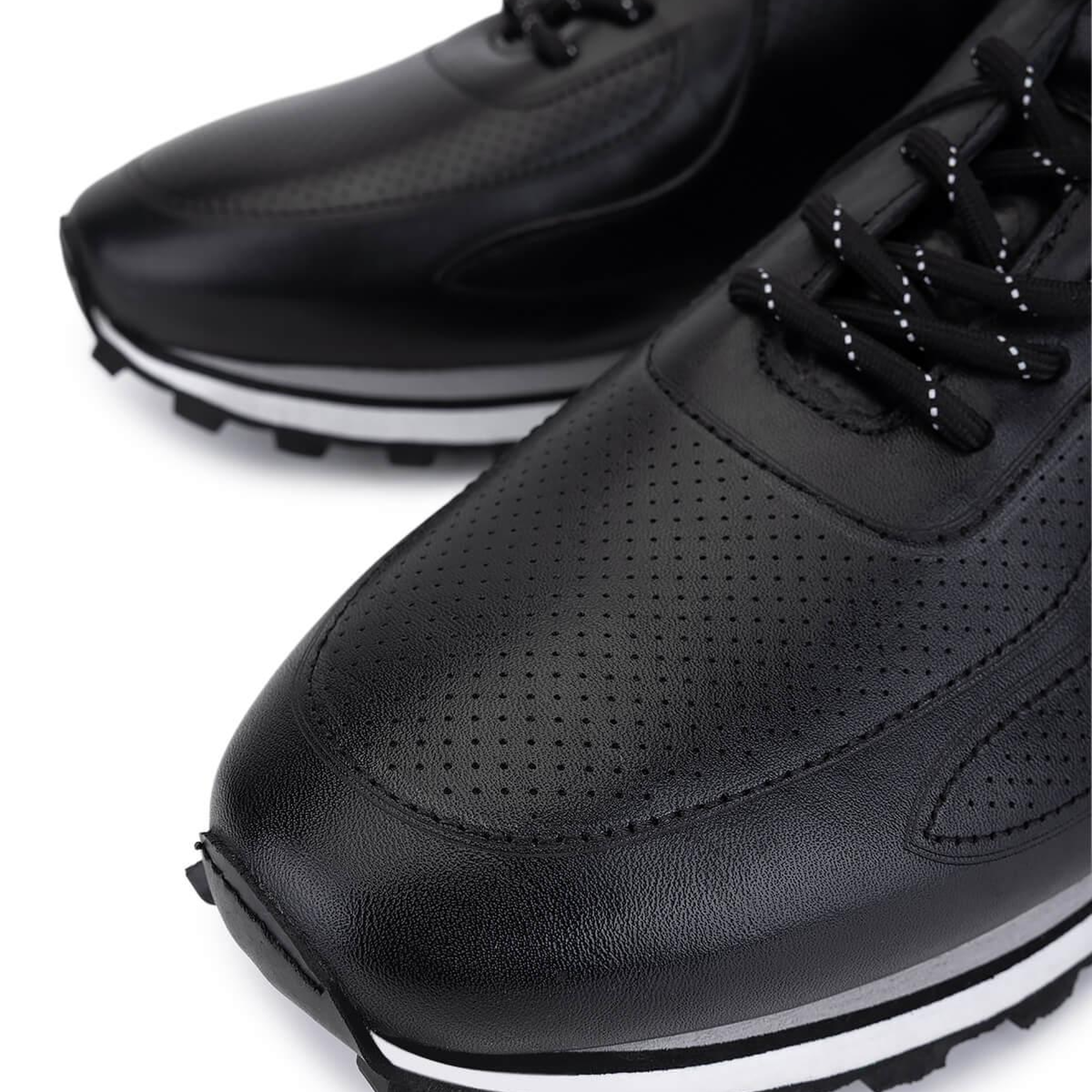 Tamer Tanca Erkek Hakiki Deri Siyah Casual Bot