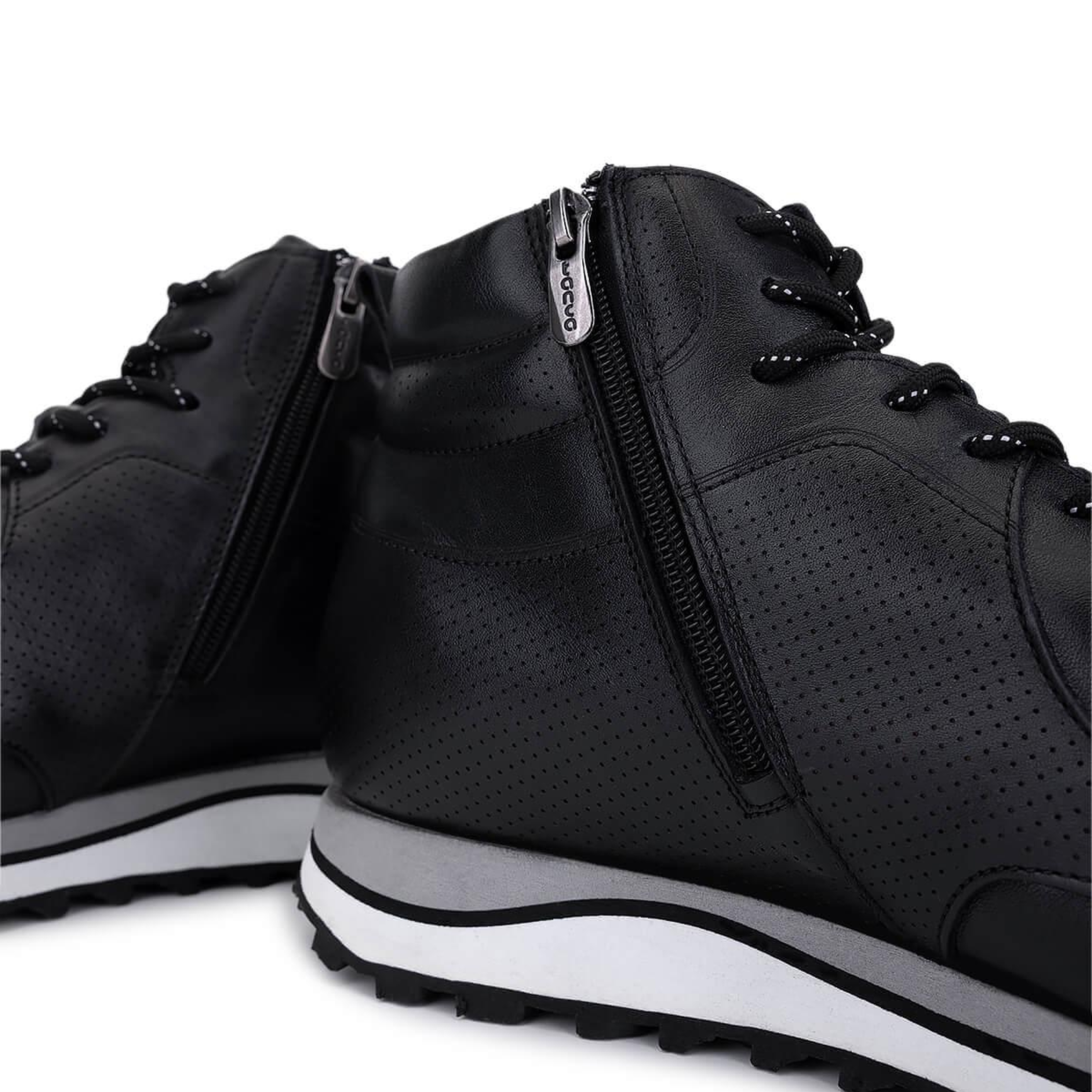 Tamer Tanca Erkek Hakiki Deri Siyah Casual Bot