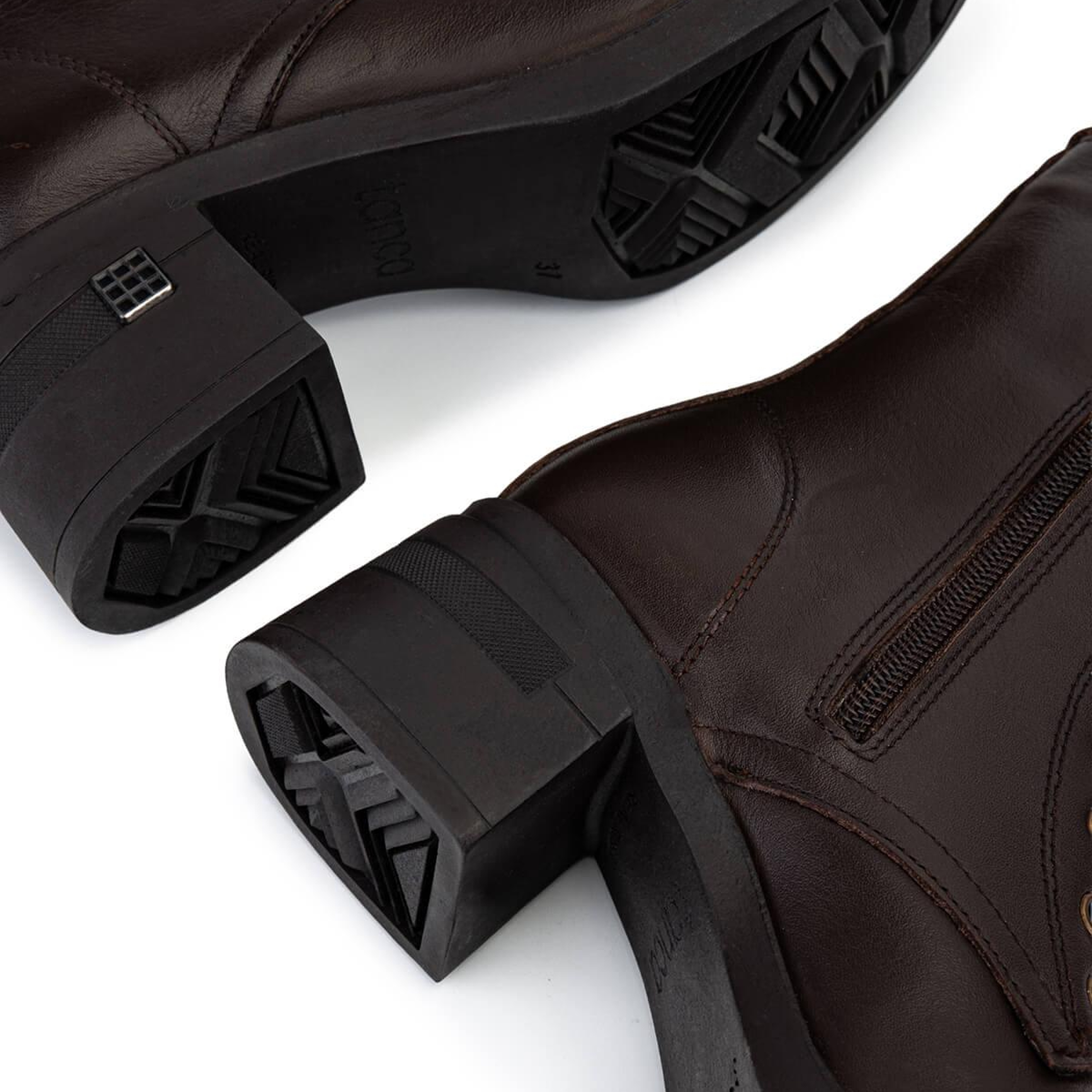 Tamer Tanca Kadın Hakiki Deri Kahverengi Topuklu Bot