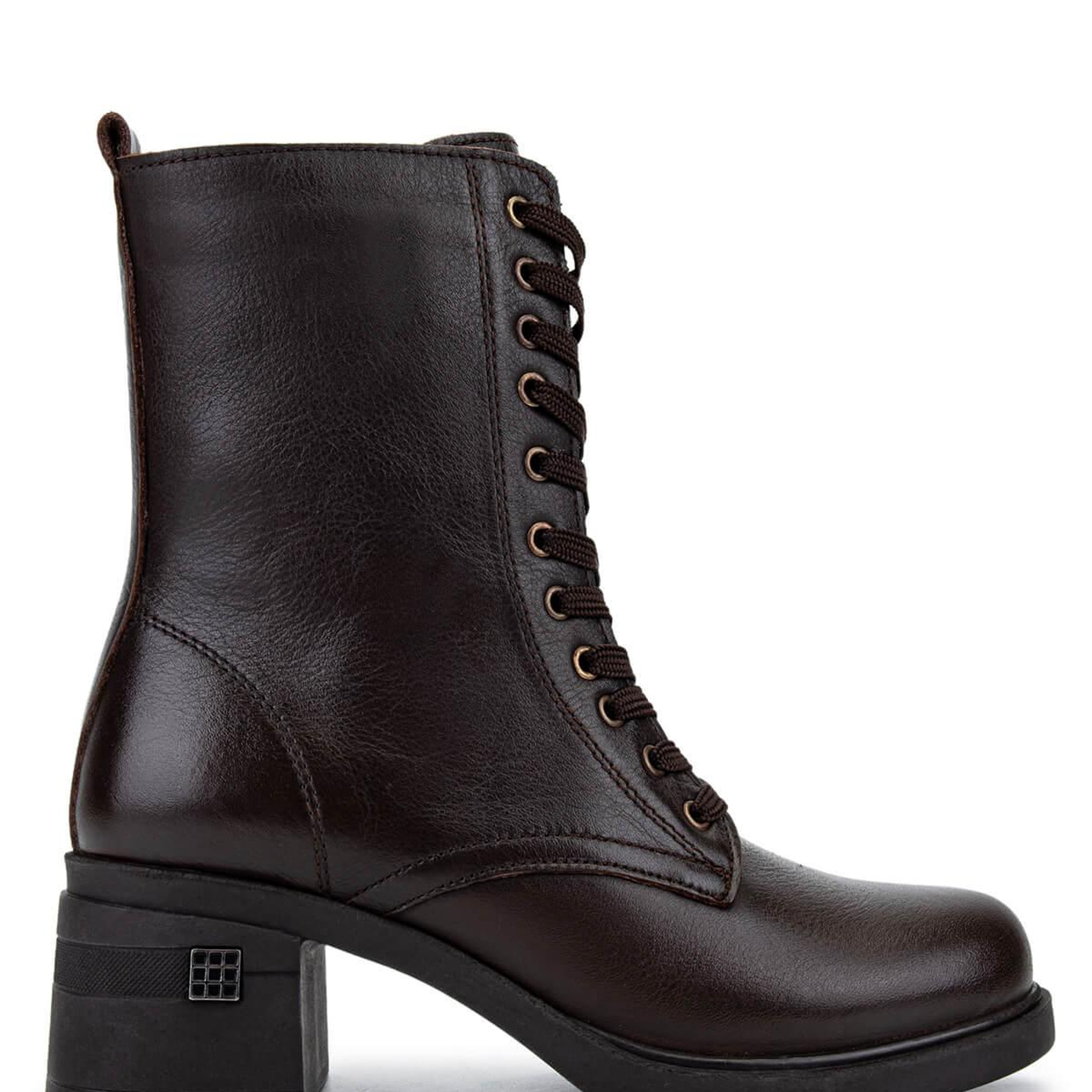 Tamer Tanca Kadın Hakiki Deri Kahverengi Topuklu Bot