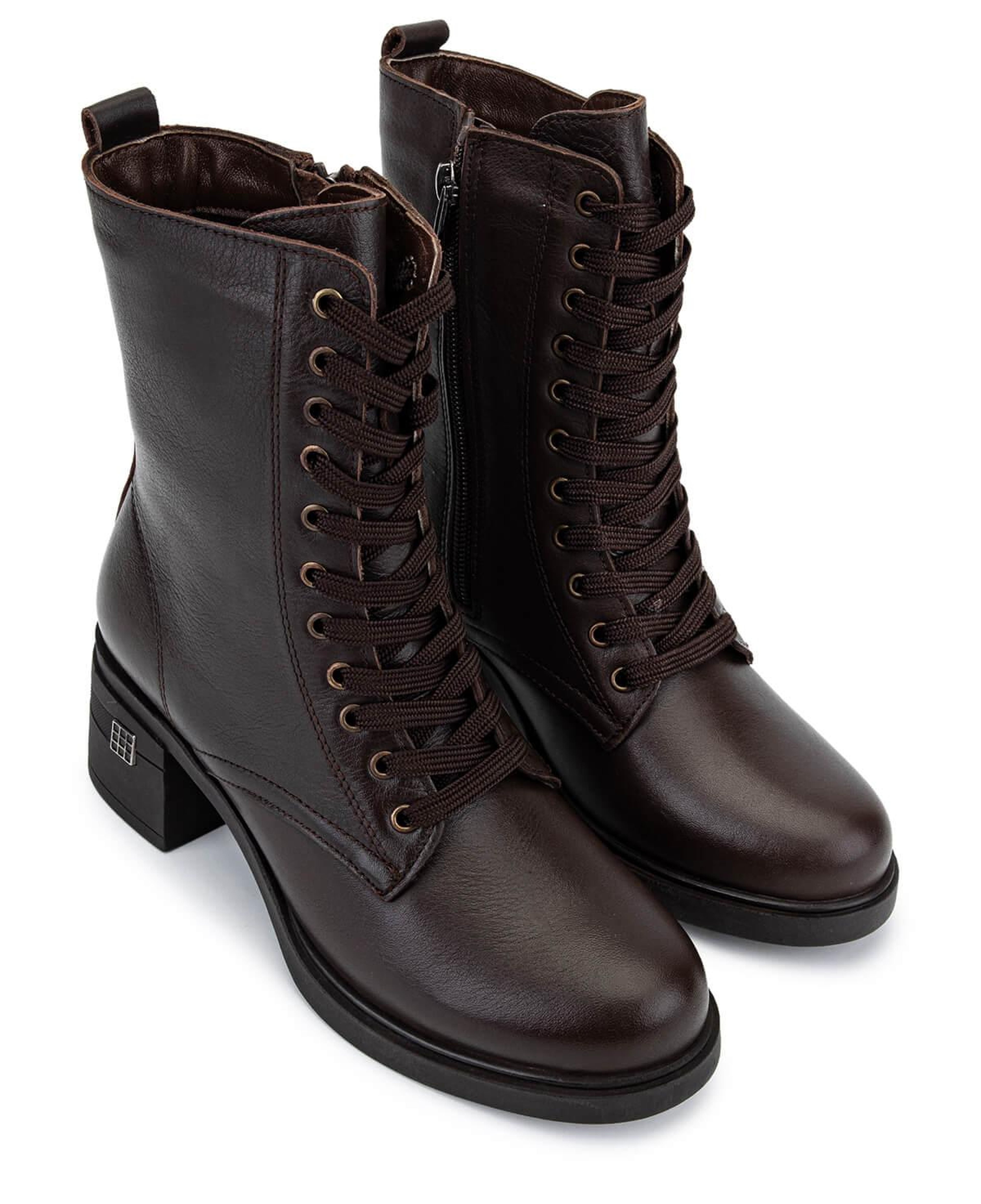 Tamer Tanca Kadın Hakiki Deri Kahverengi Topuklu Bot