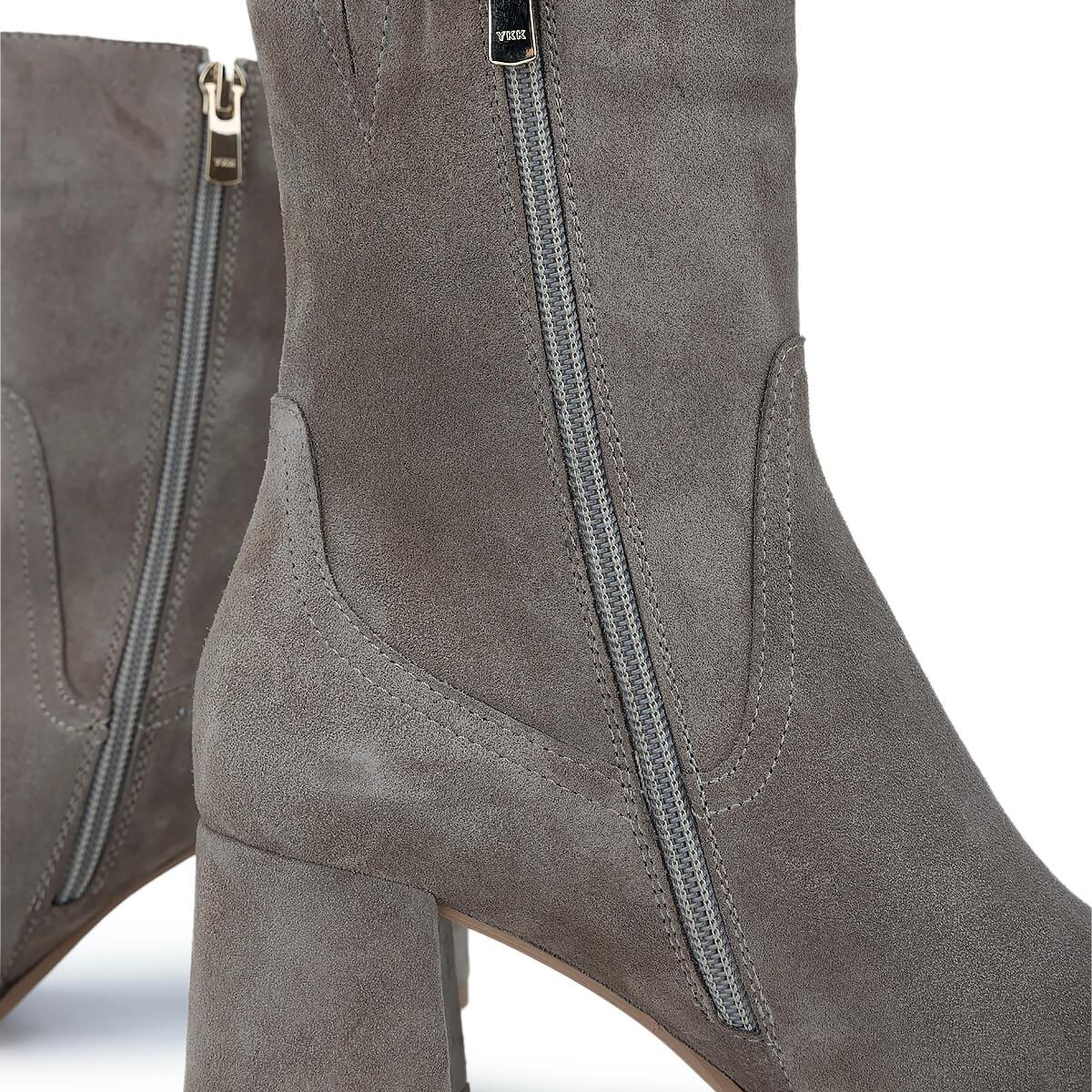 Tamer Tanca Kadın Hakiki Deri Vizon Süet Topuklu Bot