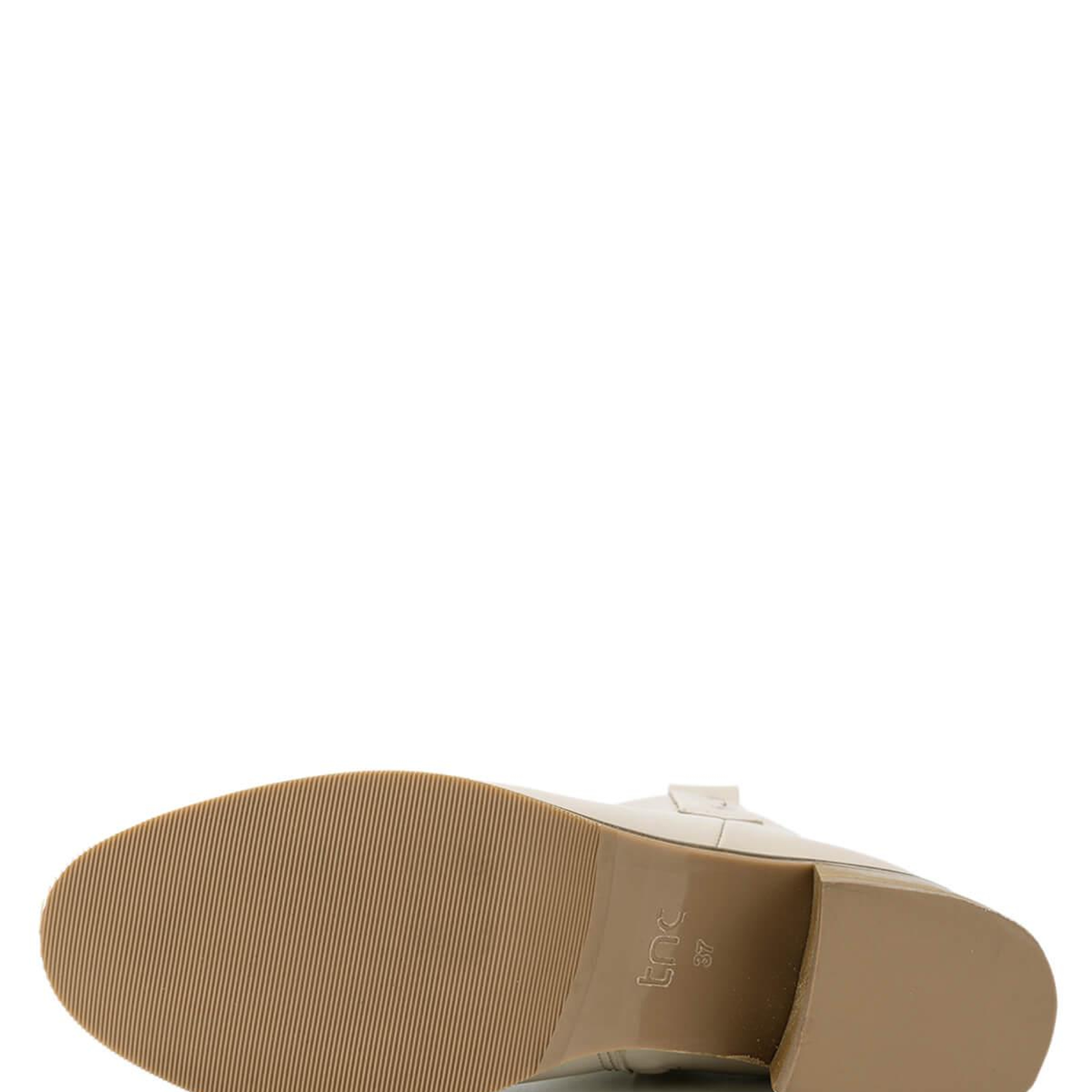 Tamer Tanca Kadın Hakiki Deri Bej Topuklu Bot