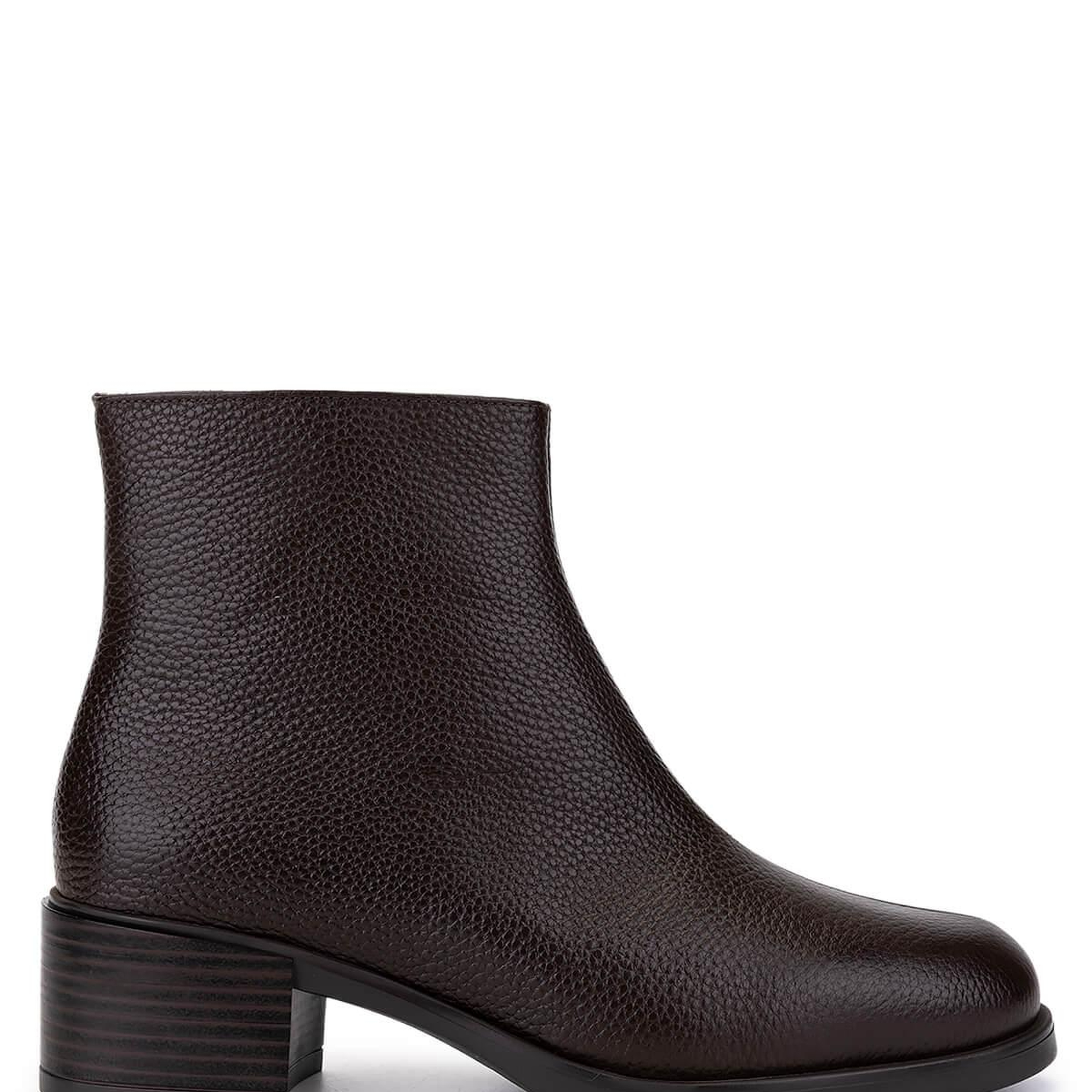 Tamer Tanca Kadın Hakiki Deri Kahverengi Topuklu Bot