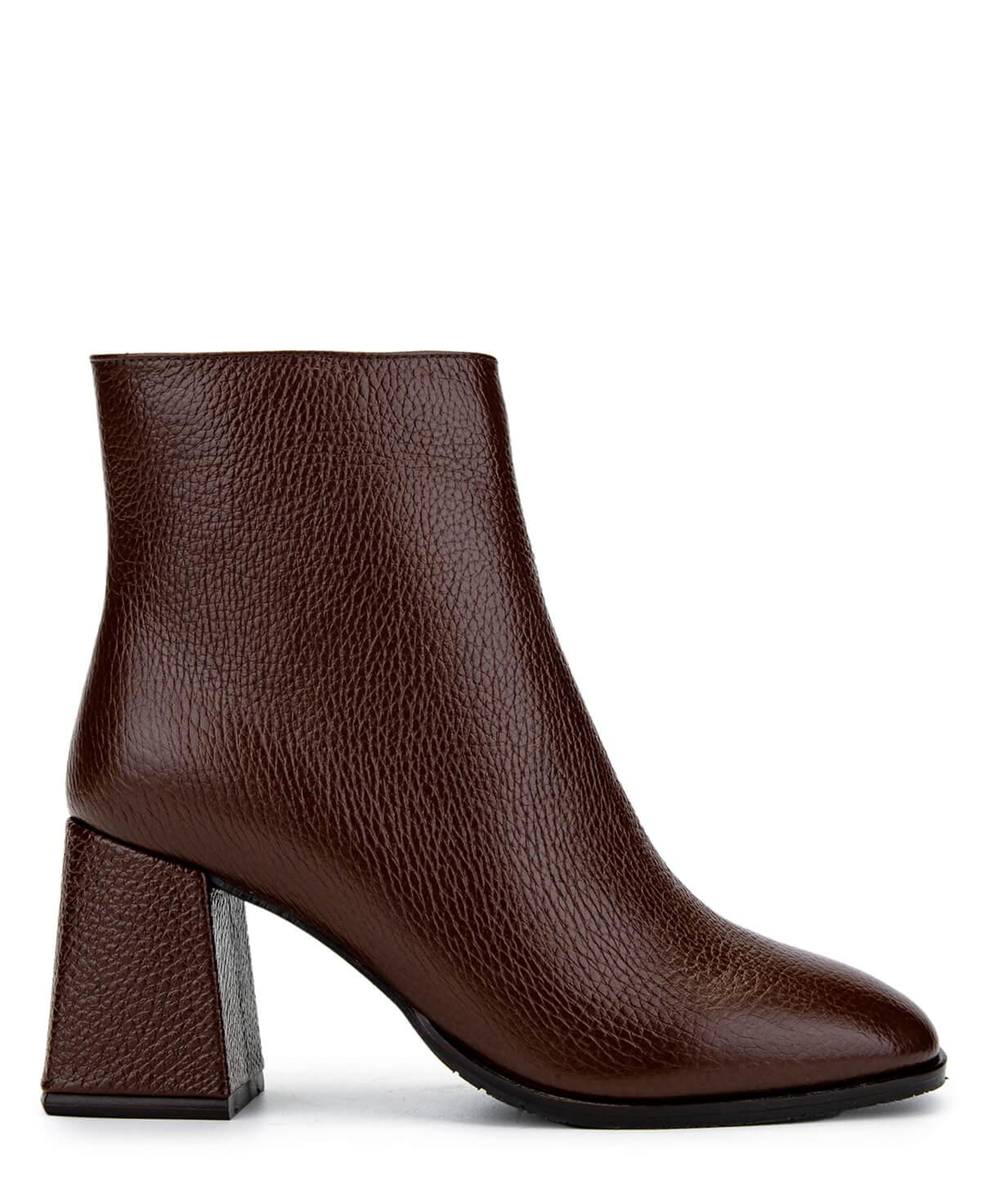 Tamer Tanca Kadın Hakiki Deri Taba Floter Topuklu Bot