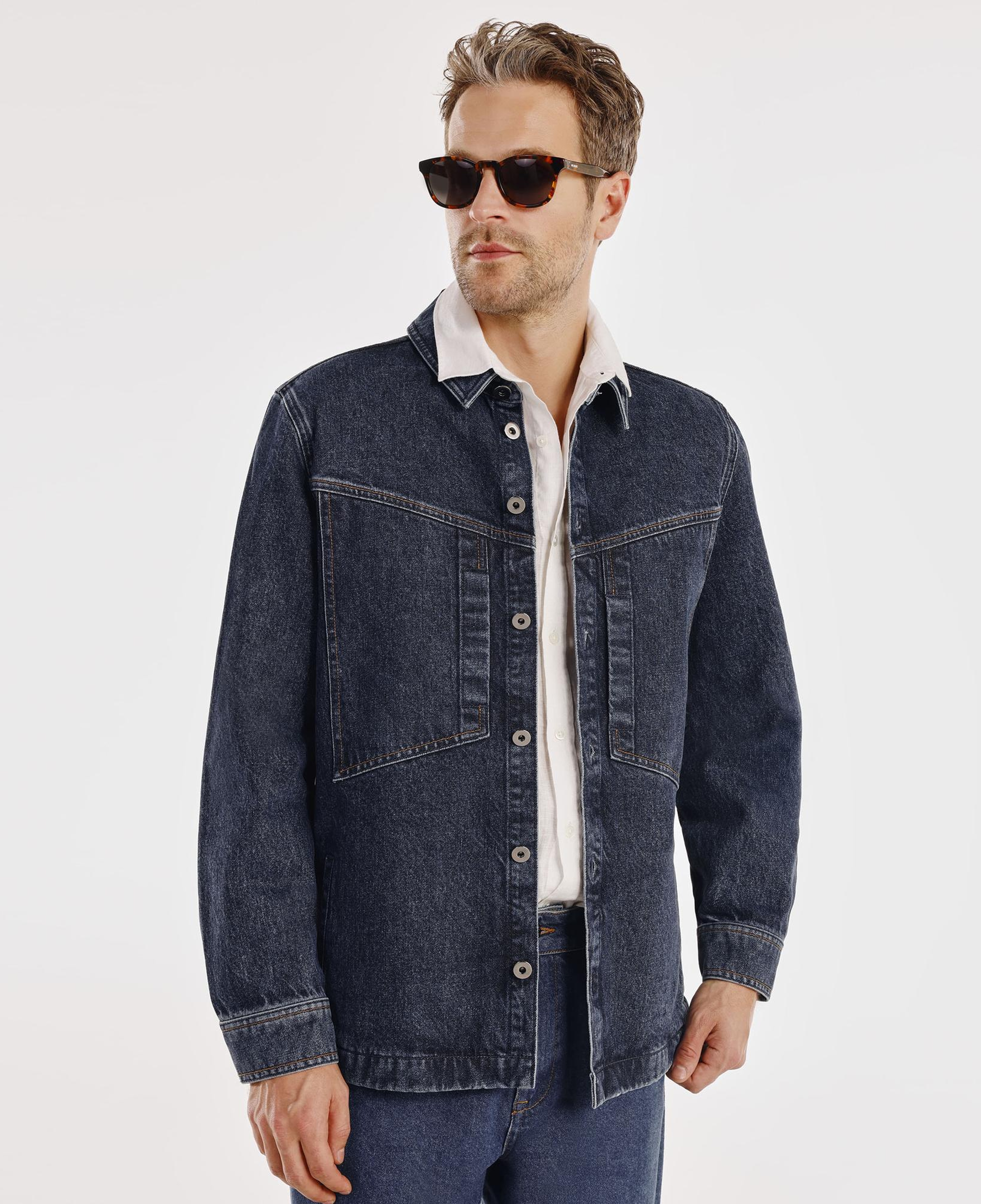 YARGICI Dikiş Detaylı Denim Ceket