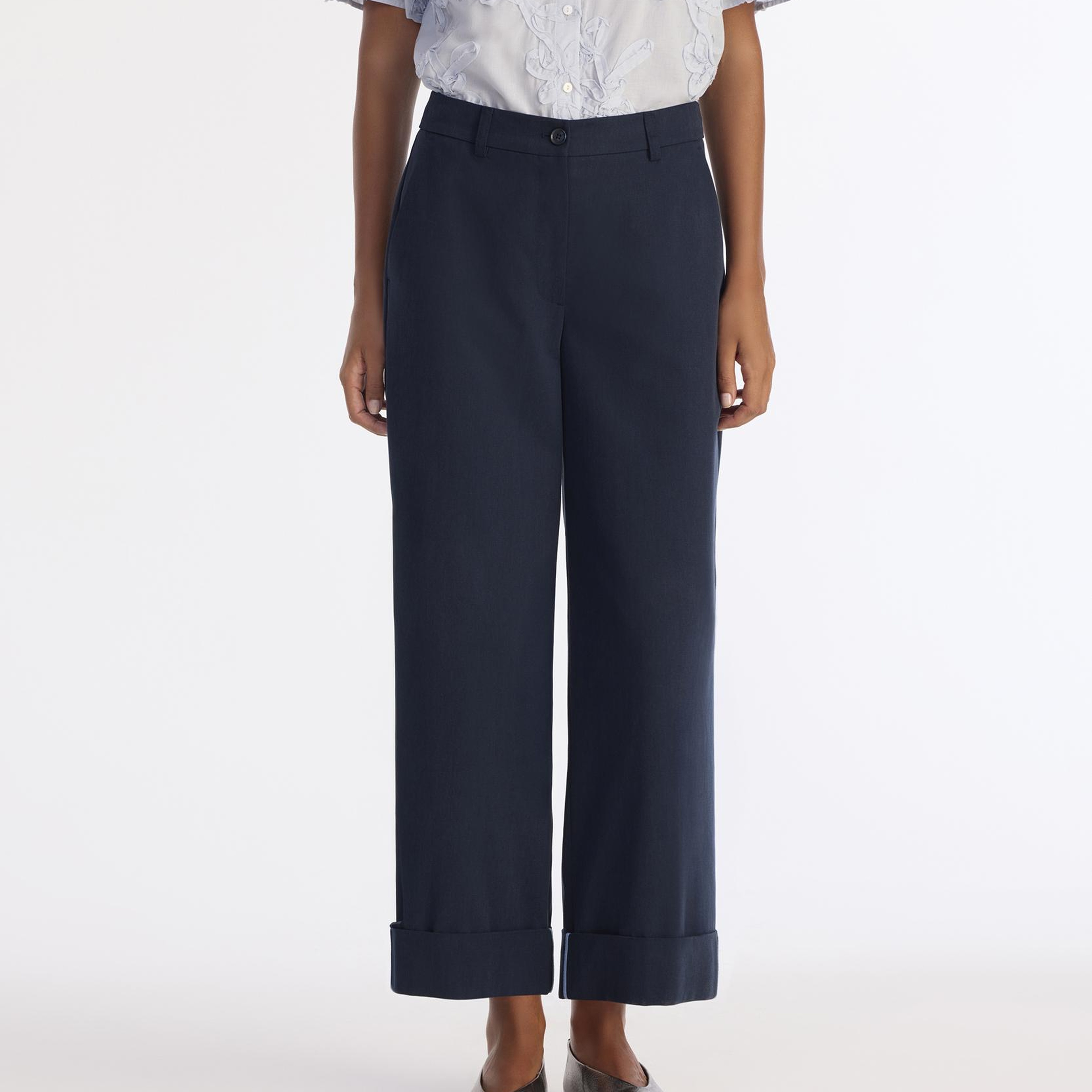 YARGICI Düz Yüksek Bel Pantolon