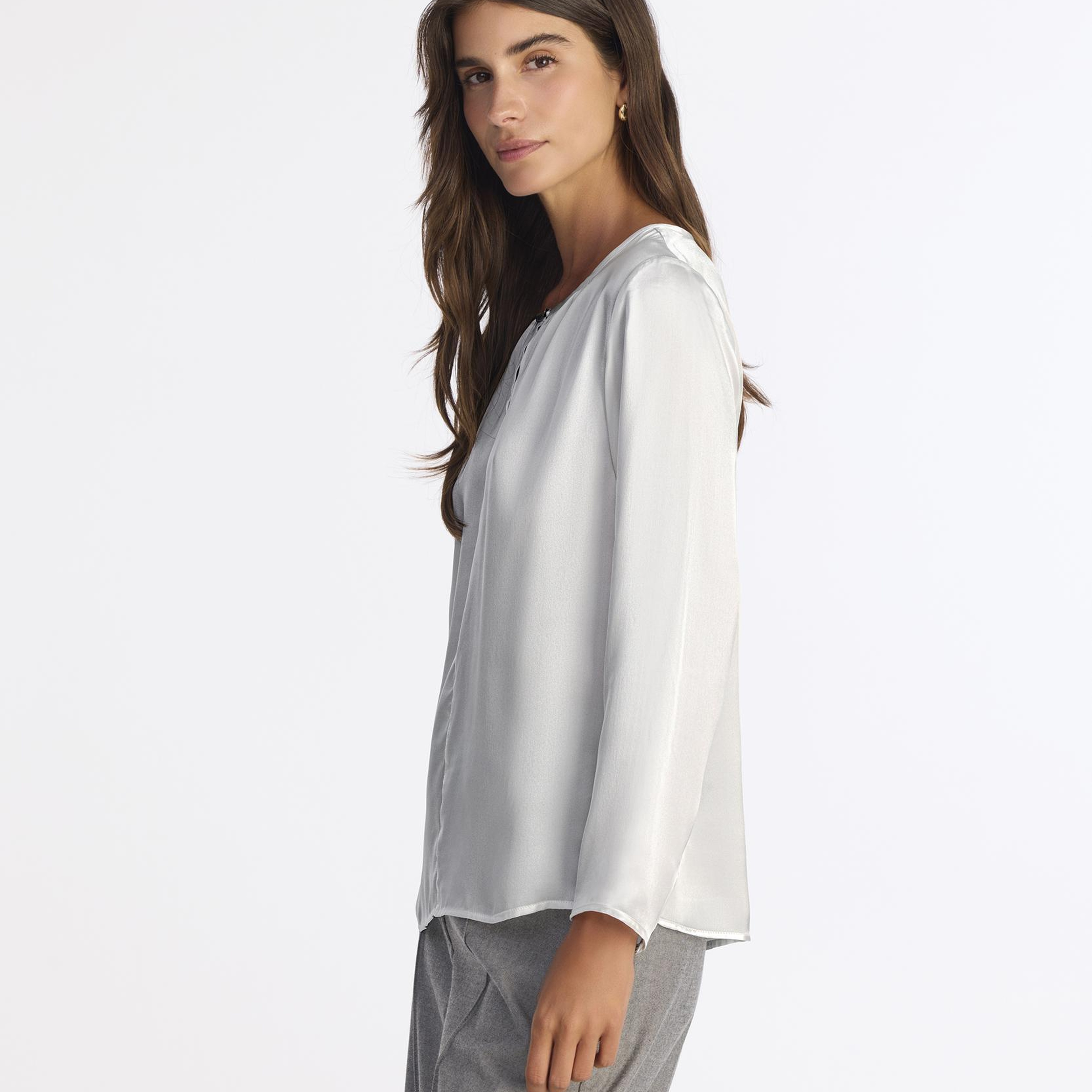 YARGICI Regular Bisiklet Yaka Uzun Kol Bluz