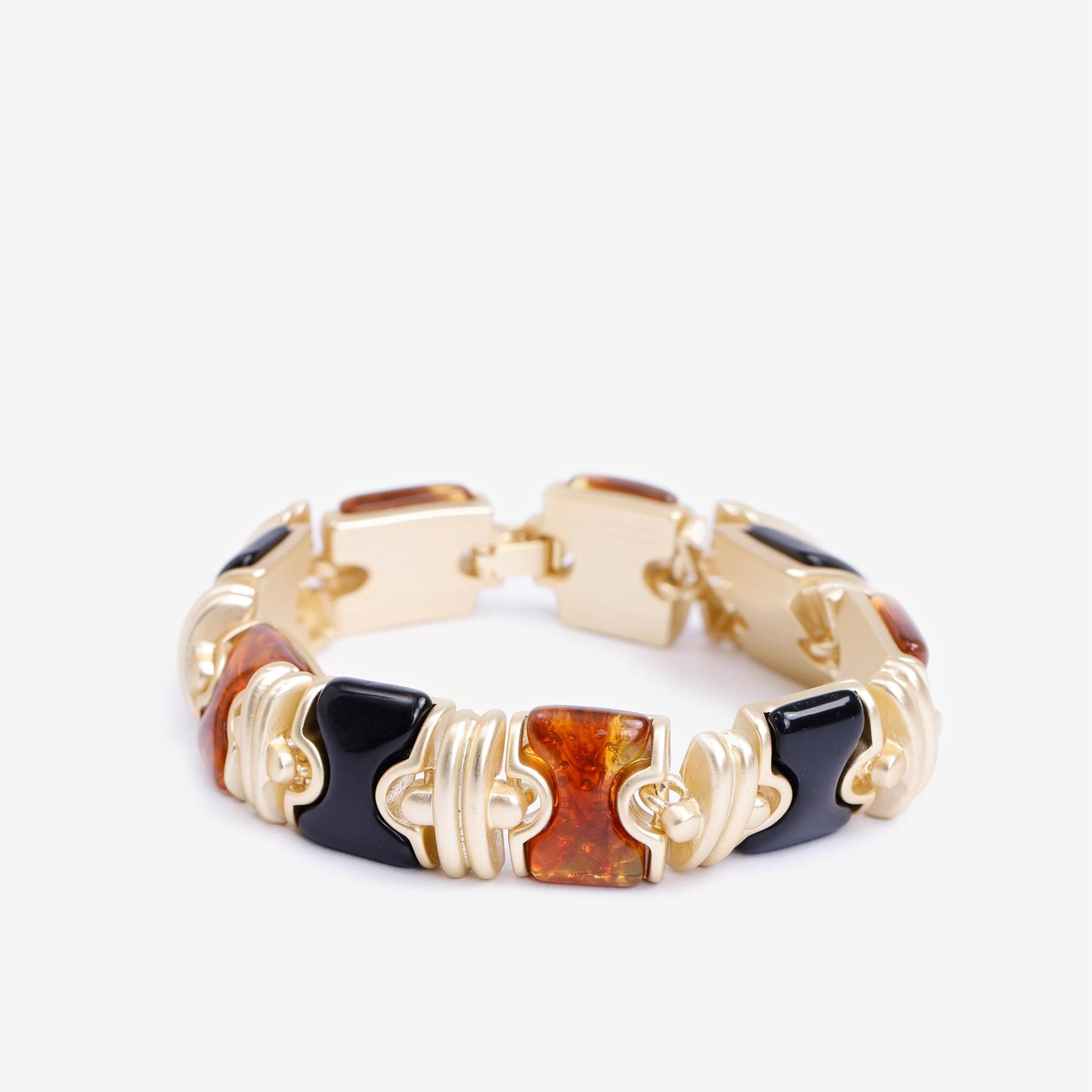 YARGICI Reçine Detaylı Gold Bileklik