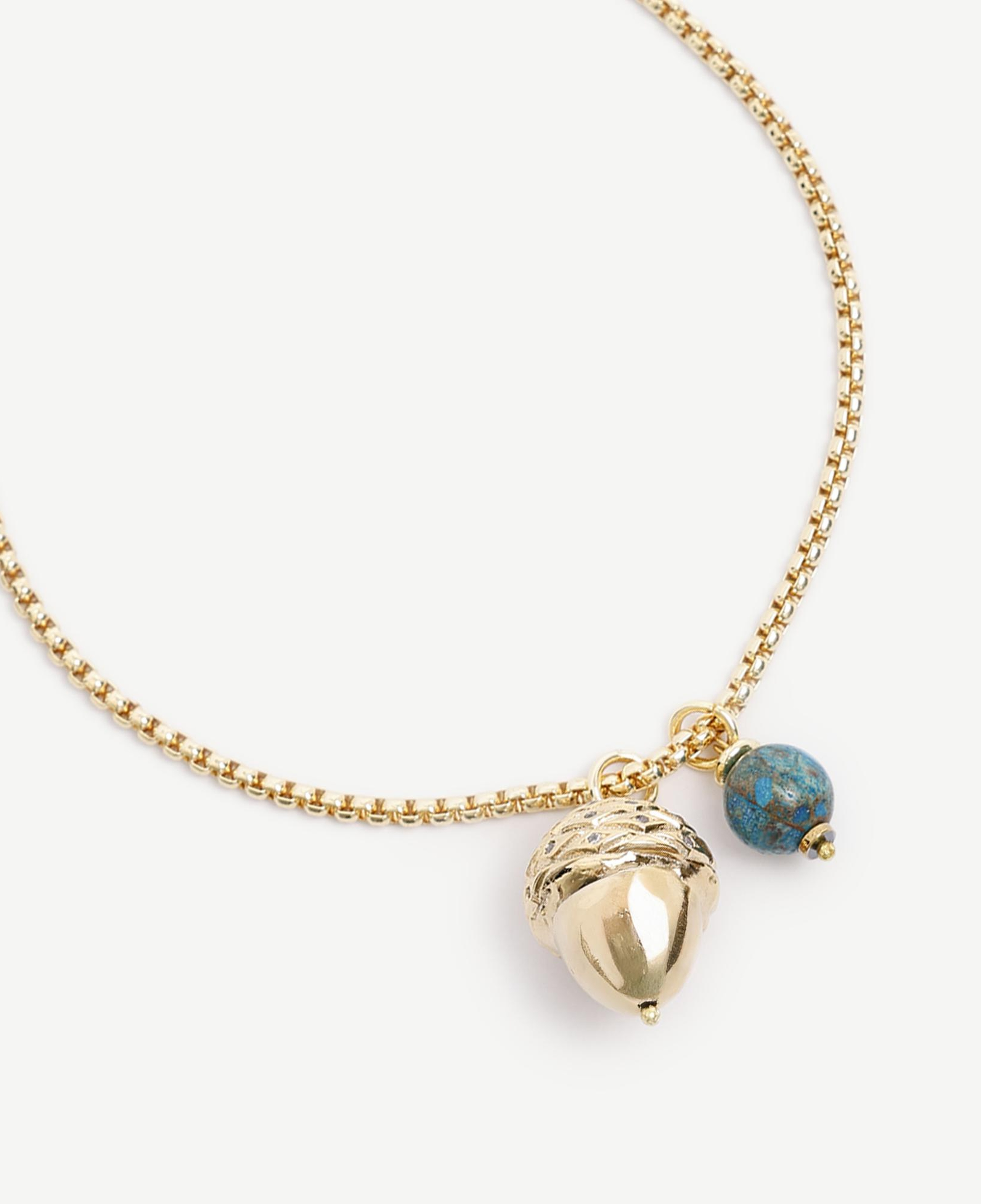 YARGICI Turkuaz Ve Charm Detaylı Kolye