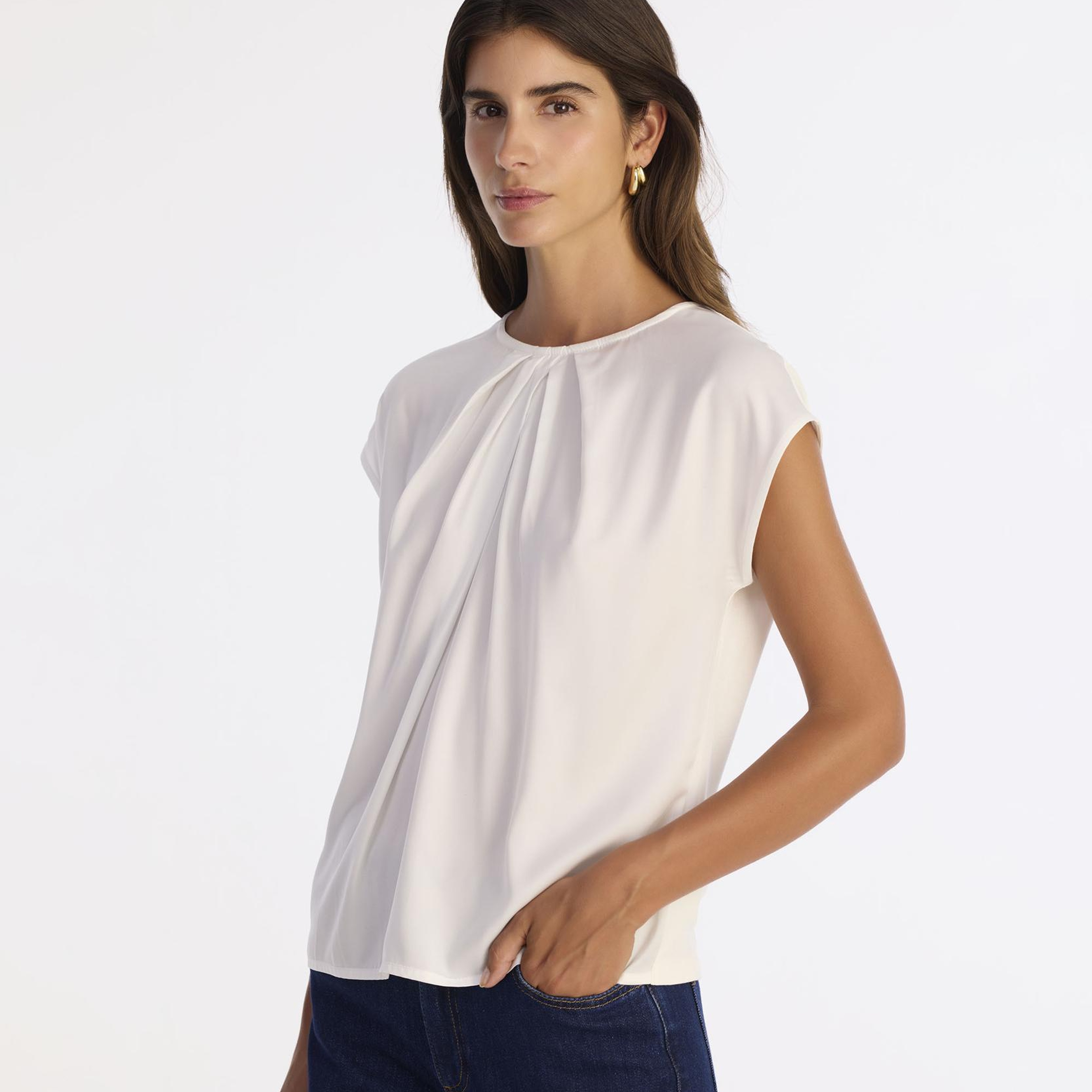 YARGICI Regular Bisiklet Yaka Kısa Kol Bluz