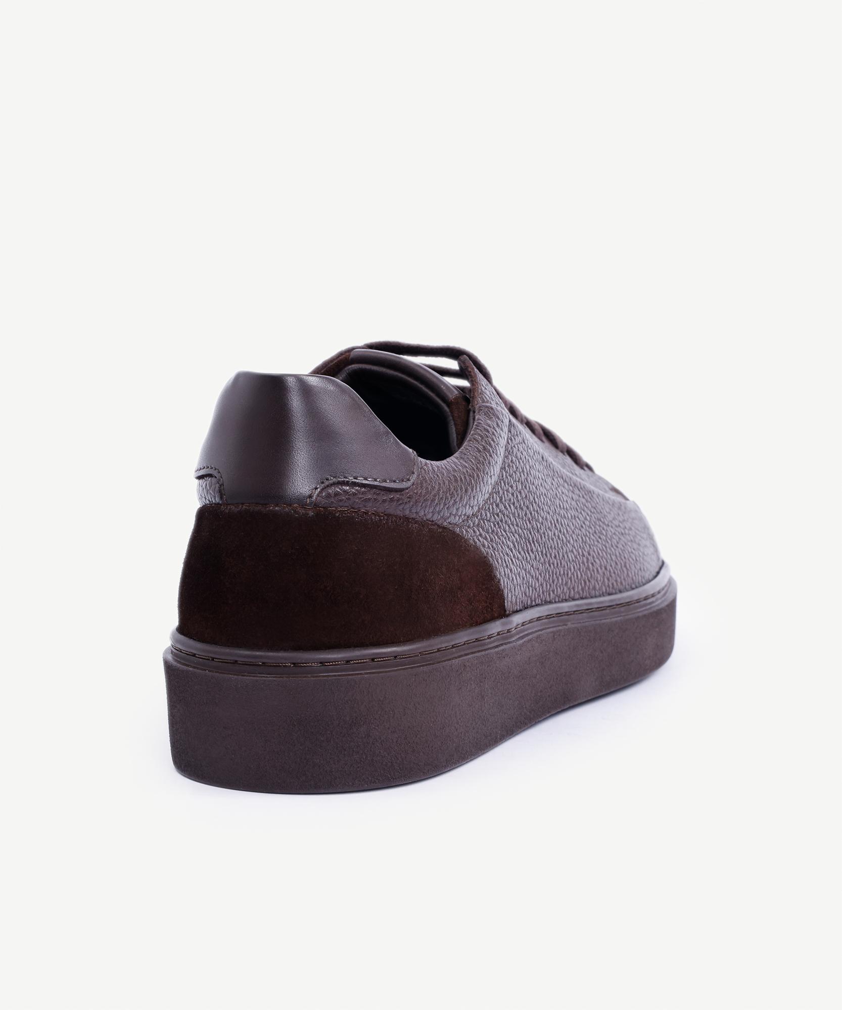 YARGICI Süet Detaylı Deri Spor Ayakkabı