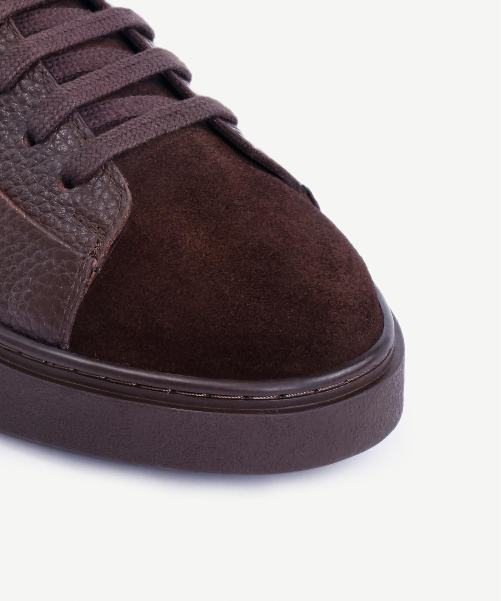 YARGICI Süet Detaylı Deri Spor Ayakkabı