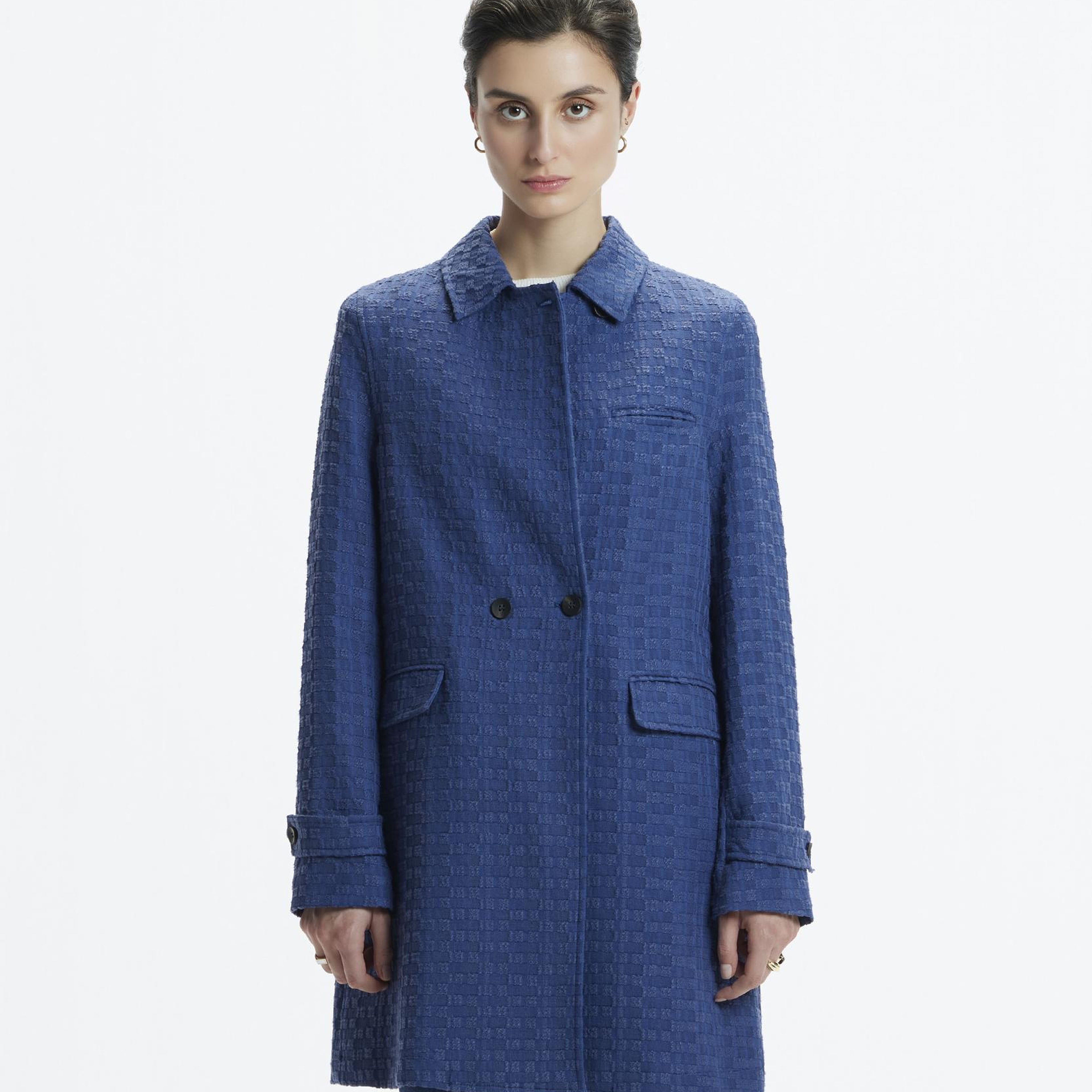 YARGICI Kapak Cepli Apolet Manşetli Kırlangıç Yaka Pardösü