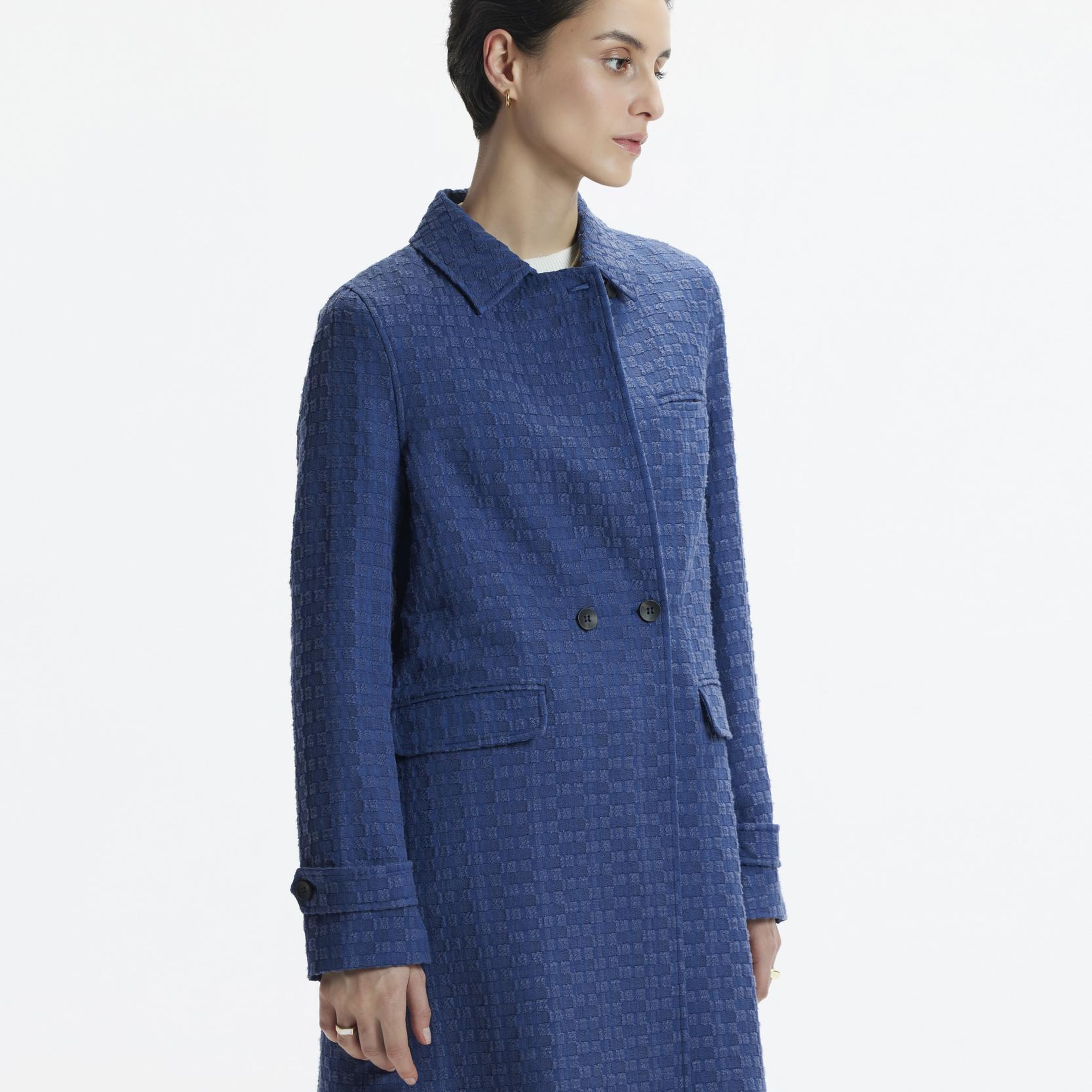 YARGICI Kapak Cepli Apolet Manşetli Kırlangıç Yaka Pardösü