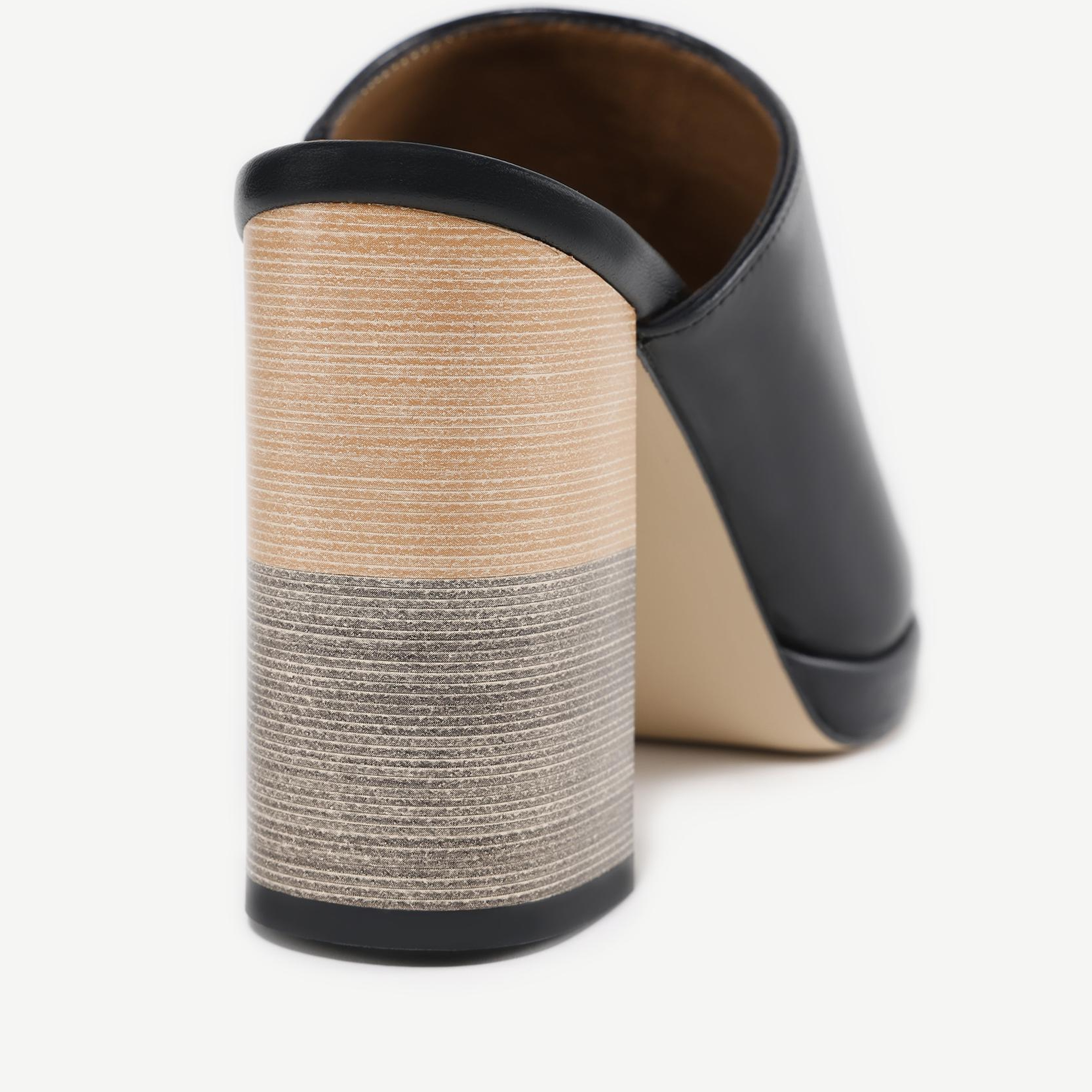 YARGICI Topuk Detaylı Deri Terlik