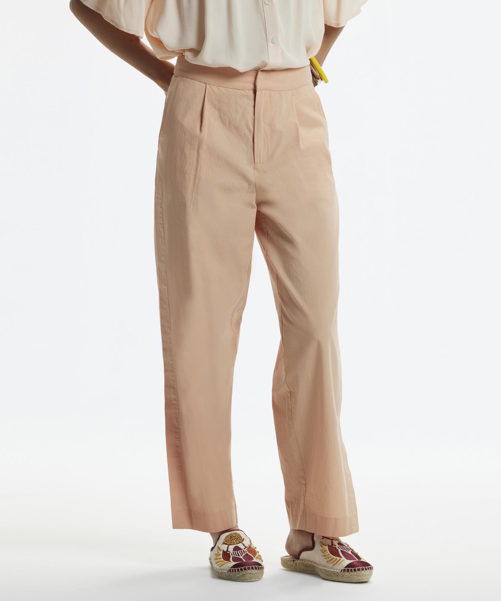 YARGICI Düz Kesim Cepli Kırma Detaylı Pantolon