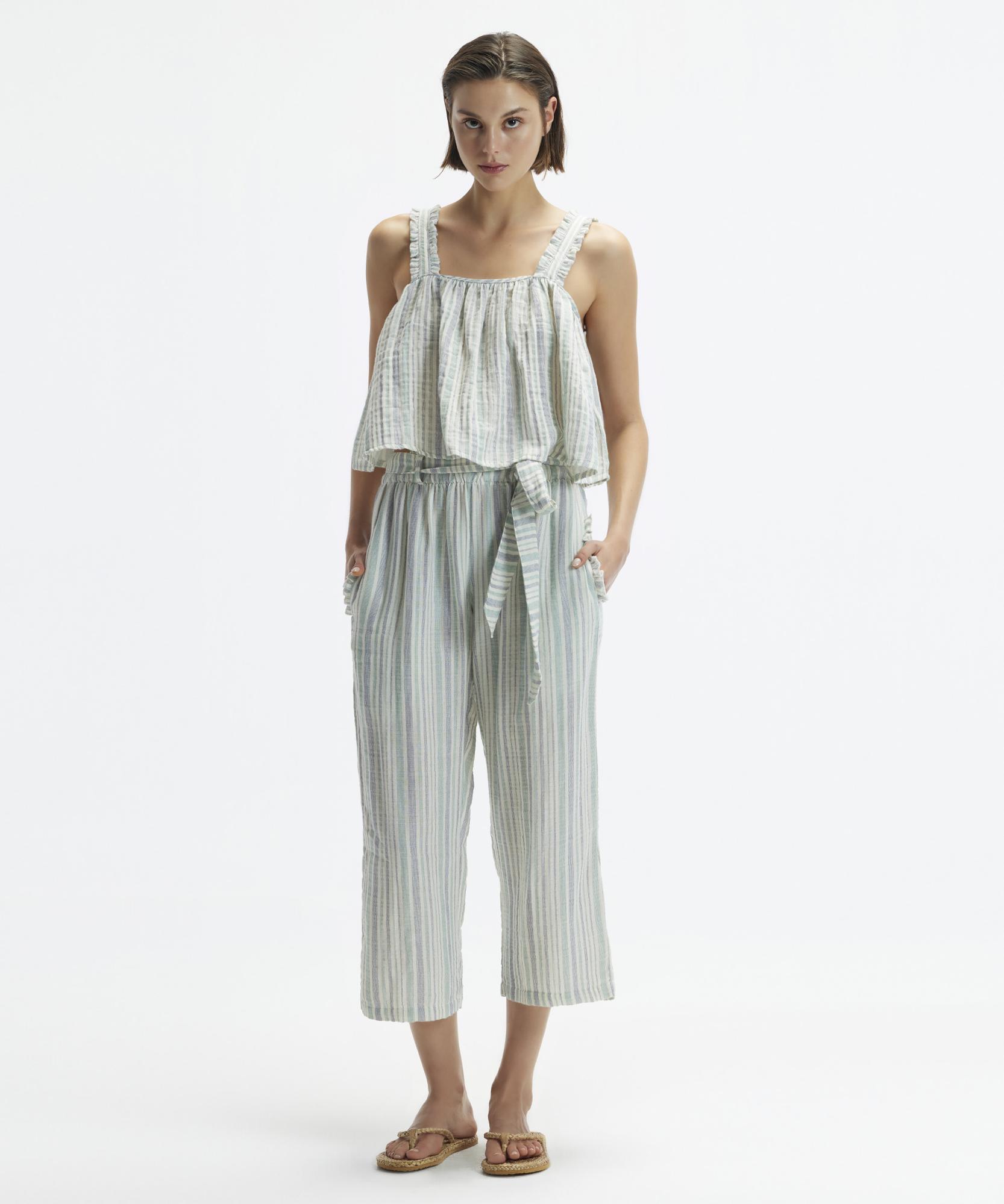 YARGICI Askılı Dökümlü Bluz