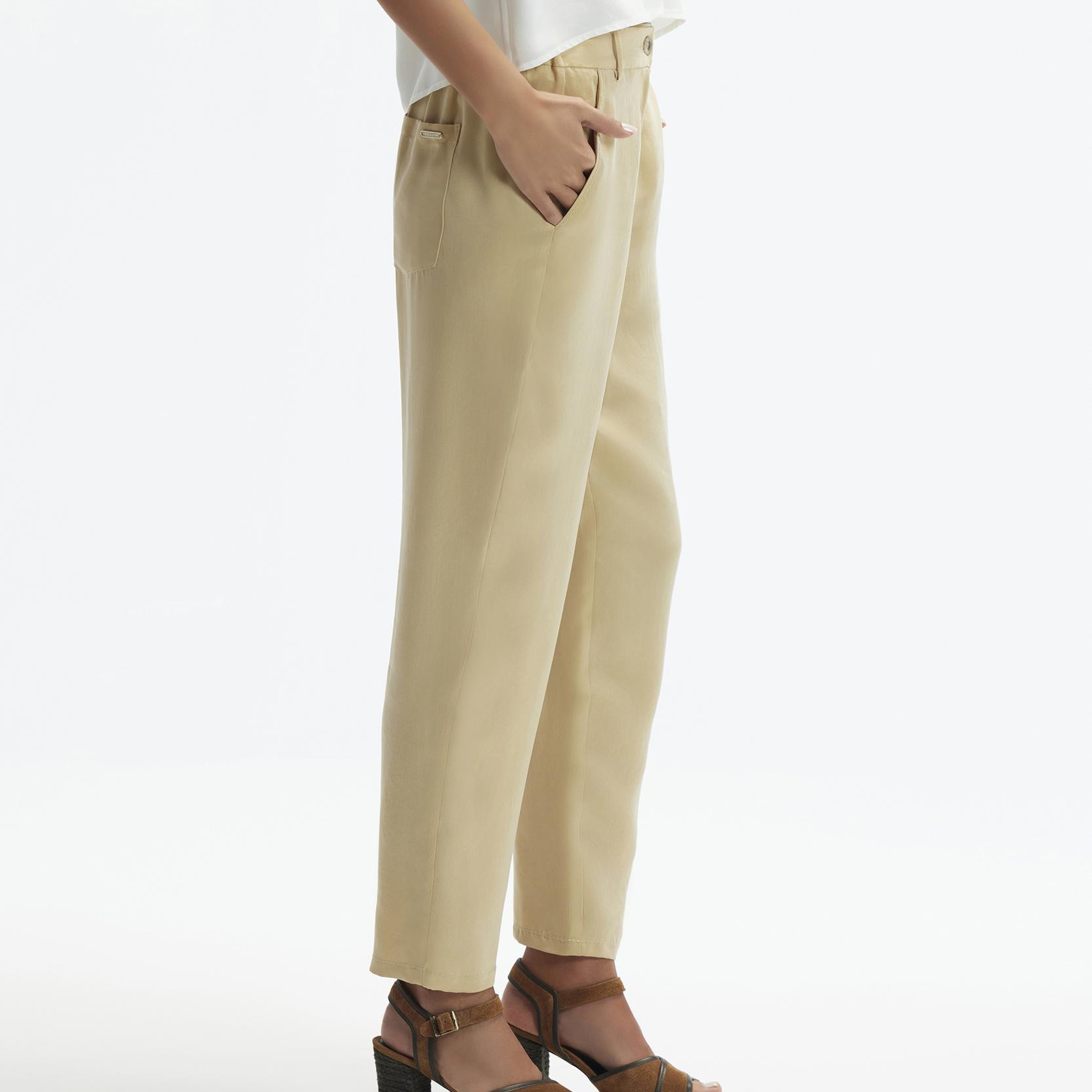 YARGICI Dar Paça Cropped Pantolon