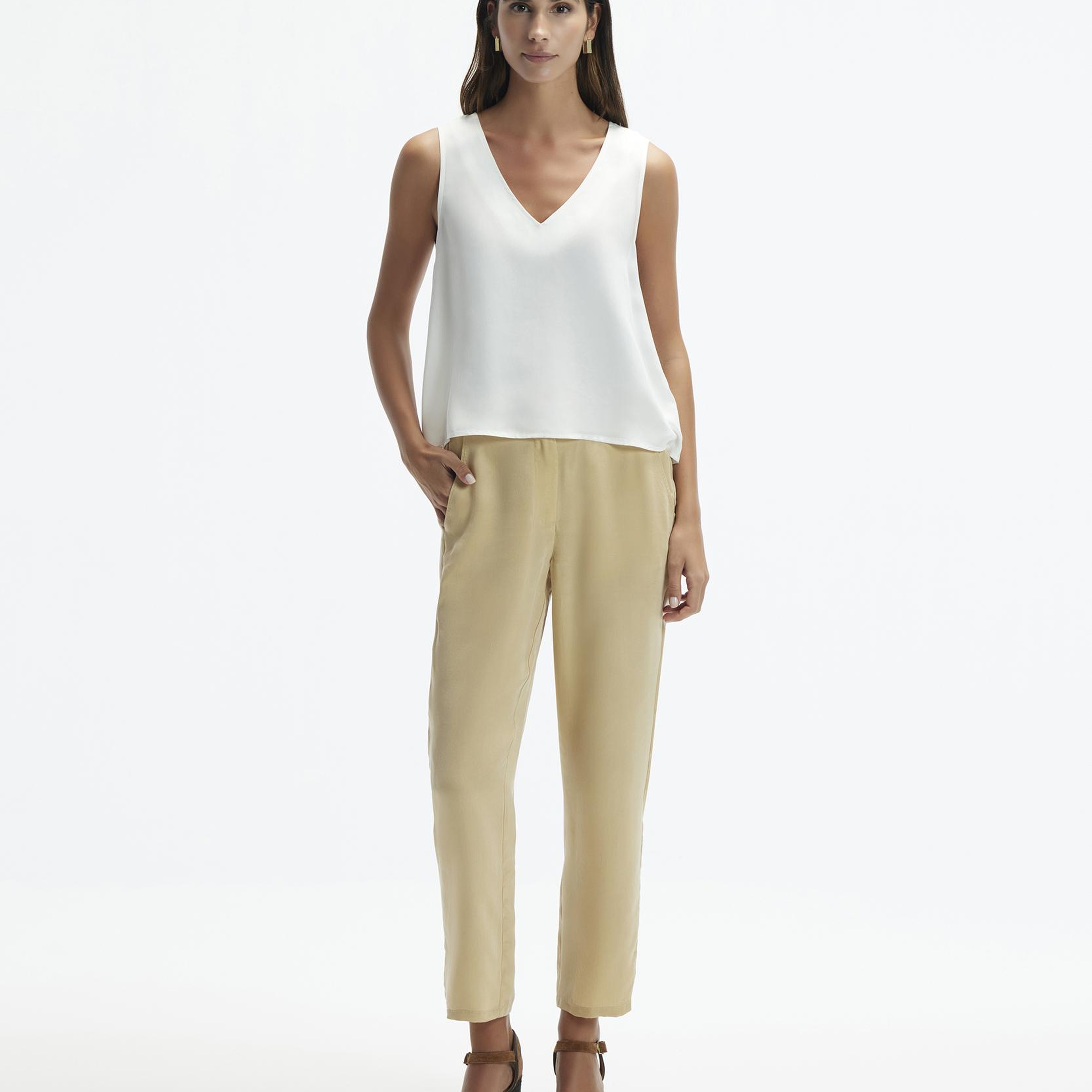 YARGICI Dar Paça Cropped Pantolon