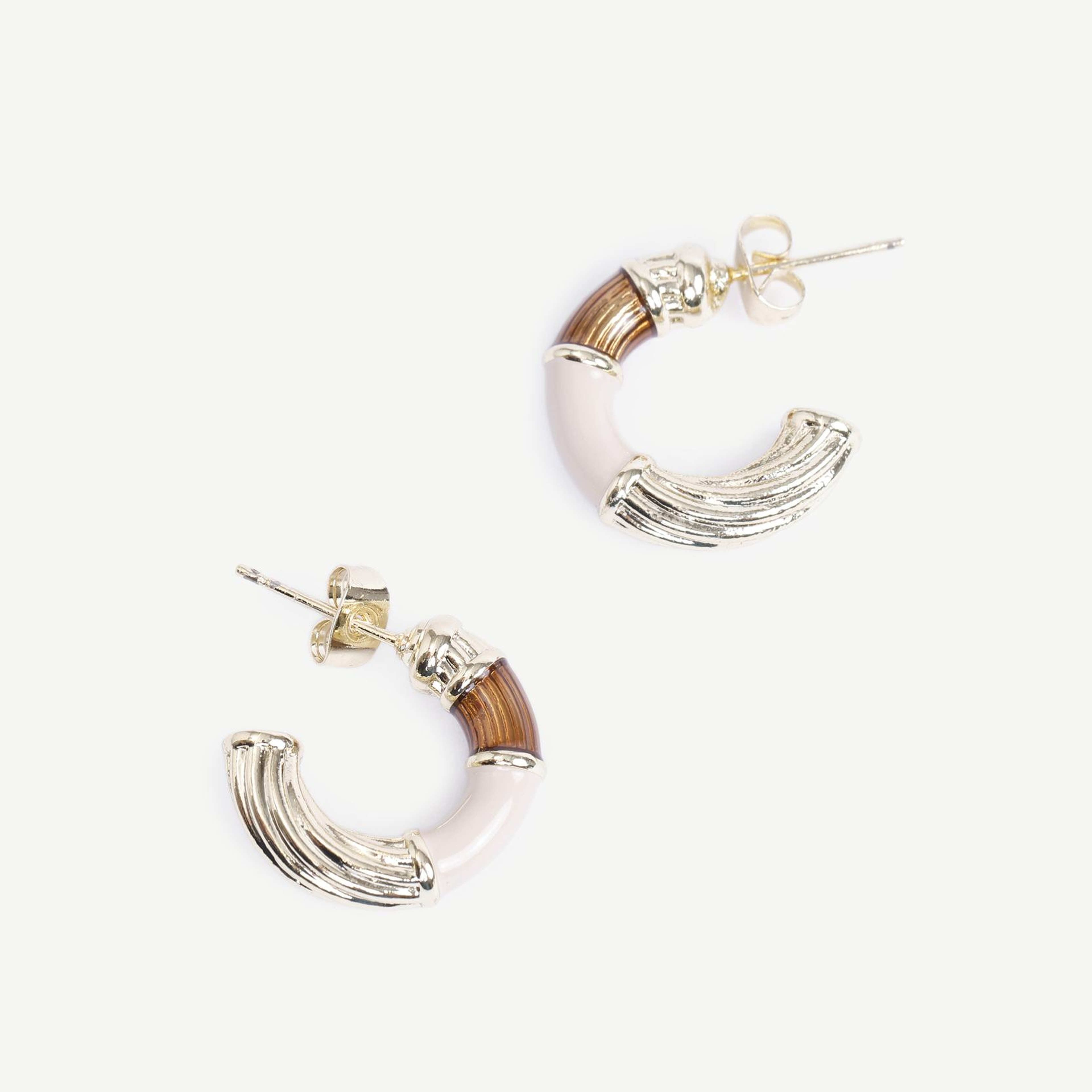 YARGICI Mine Detaylı Halka Küpe