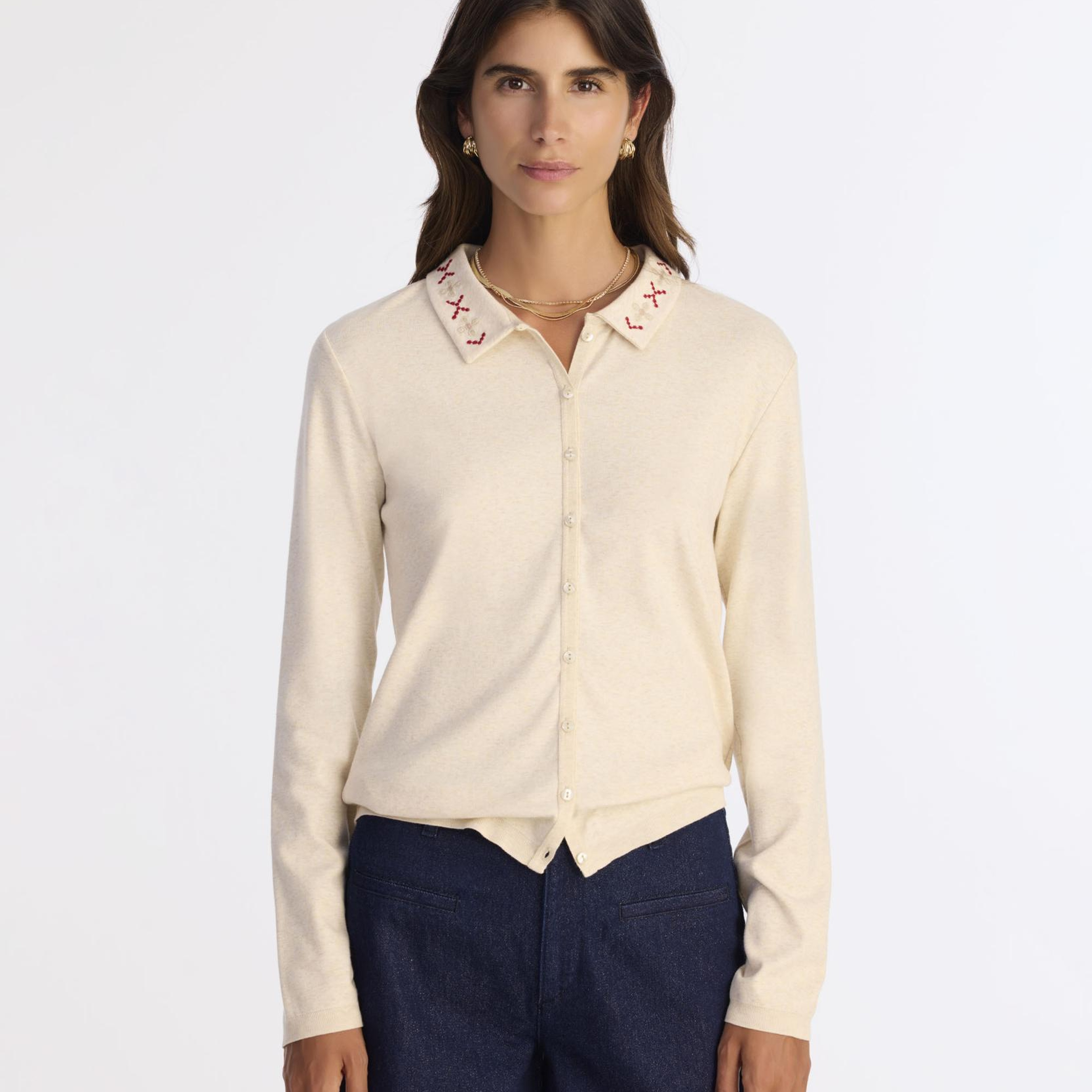 YARGICI Regular Gömlek Yaka Uzun Kol Hırka