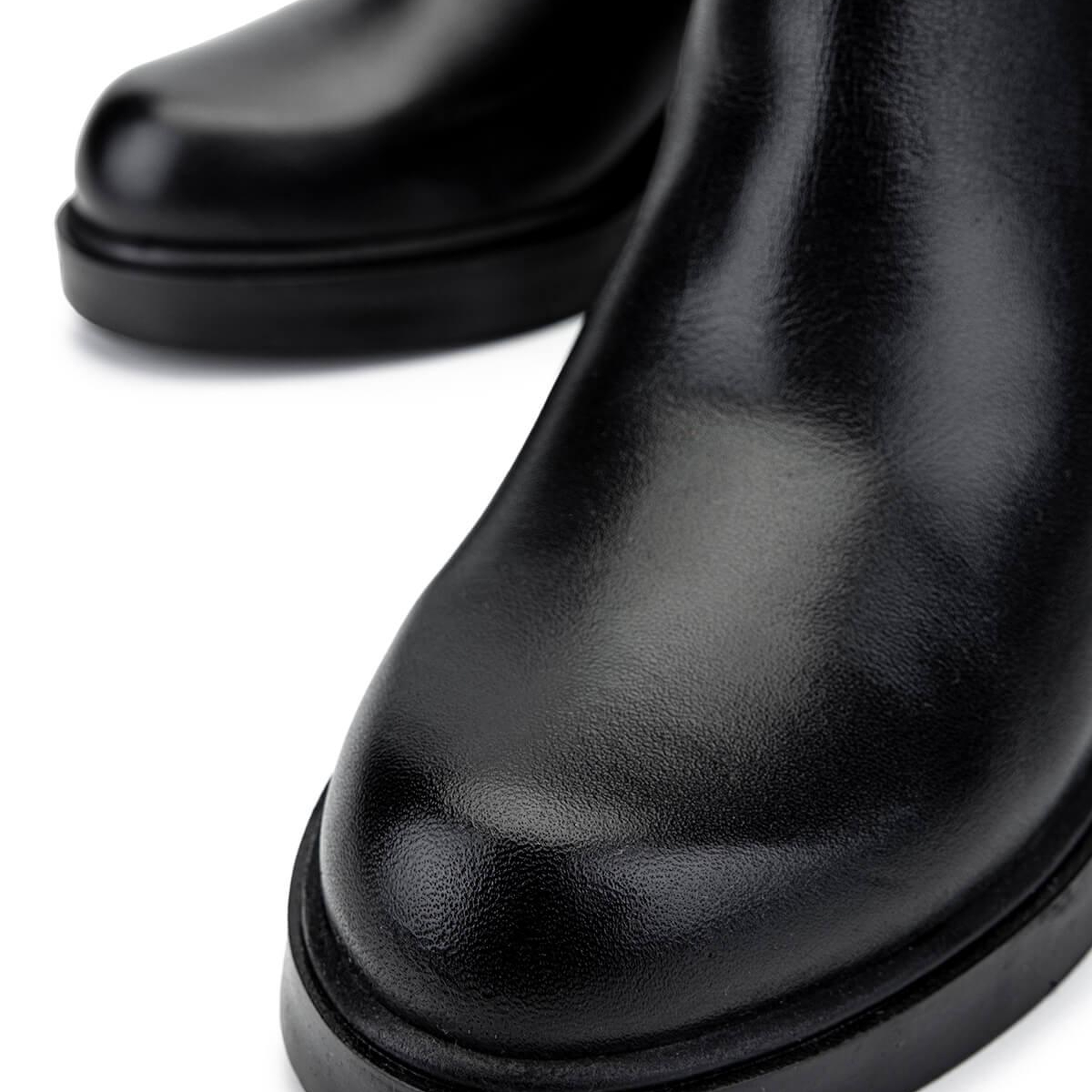 Tamer Tanca Kadın Hakiki Deri Siyah Deri Casual Bot