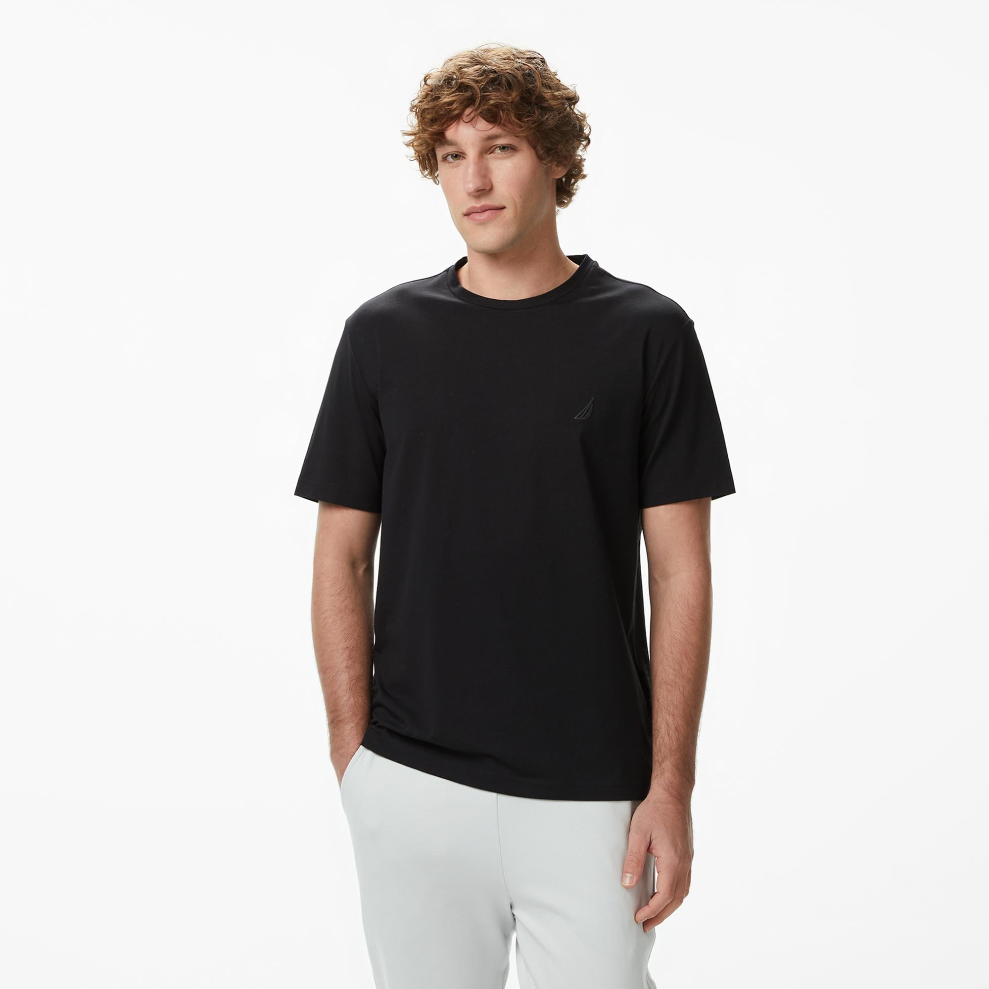 Nautica Erkek Siyah Regular Fit T-Shirt