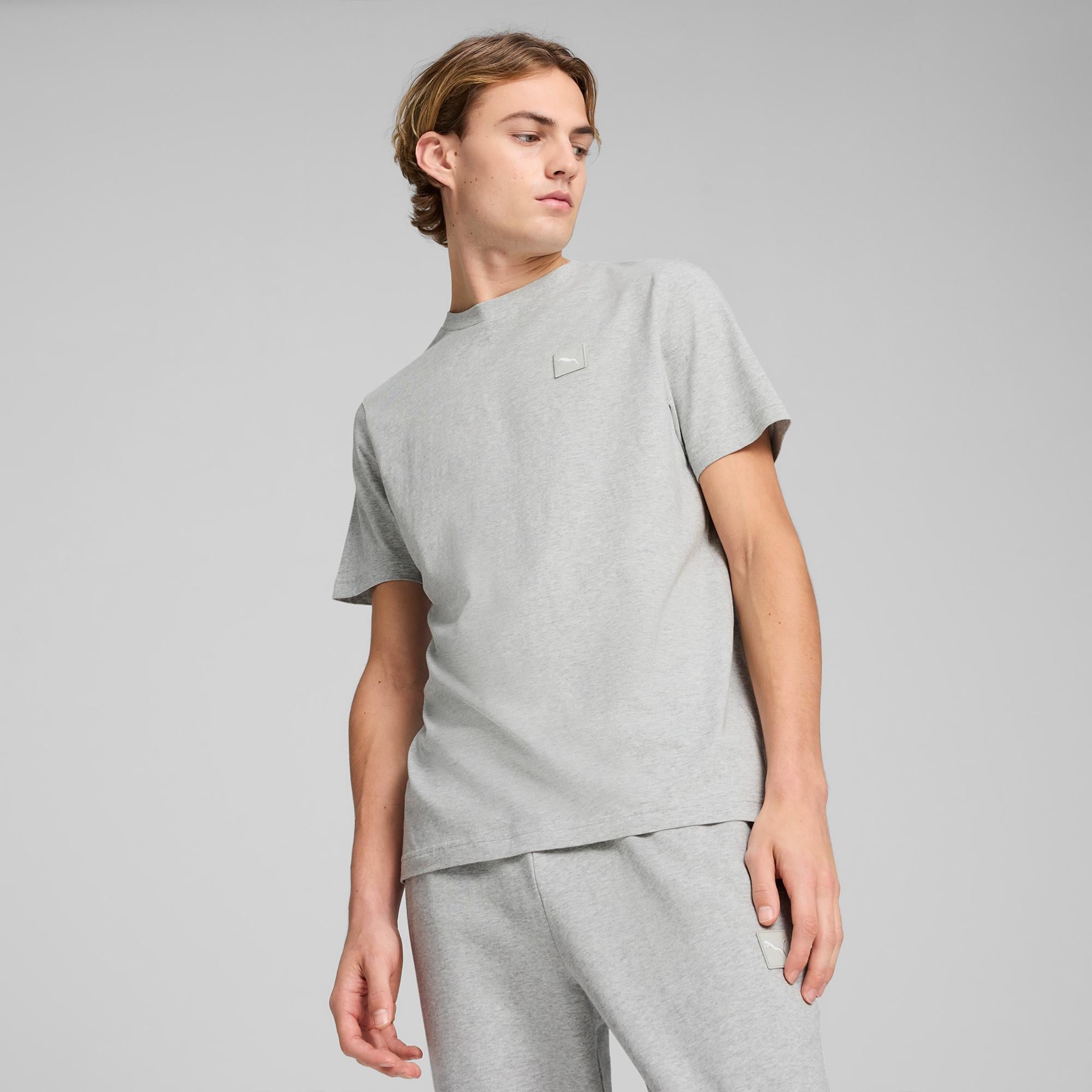 Puma Elevated Erkek Gri T-Shirt