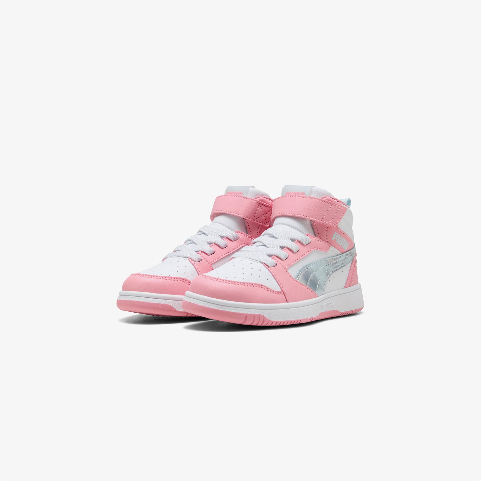 Puma Rebound V6 Mid Space Belle Çocuk Renkli Spor Ayakkabı