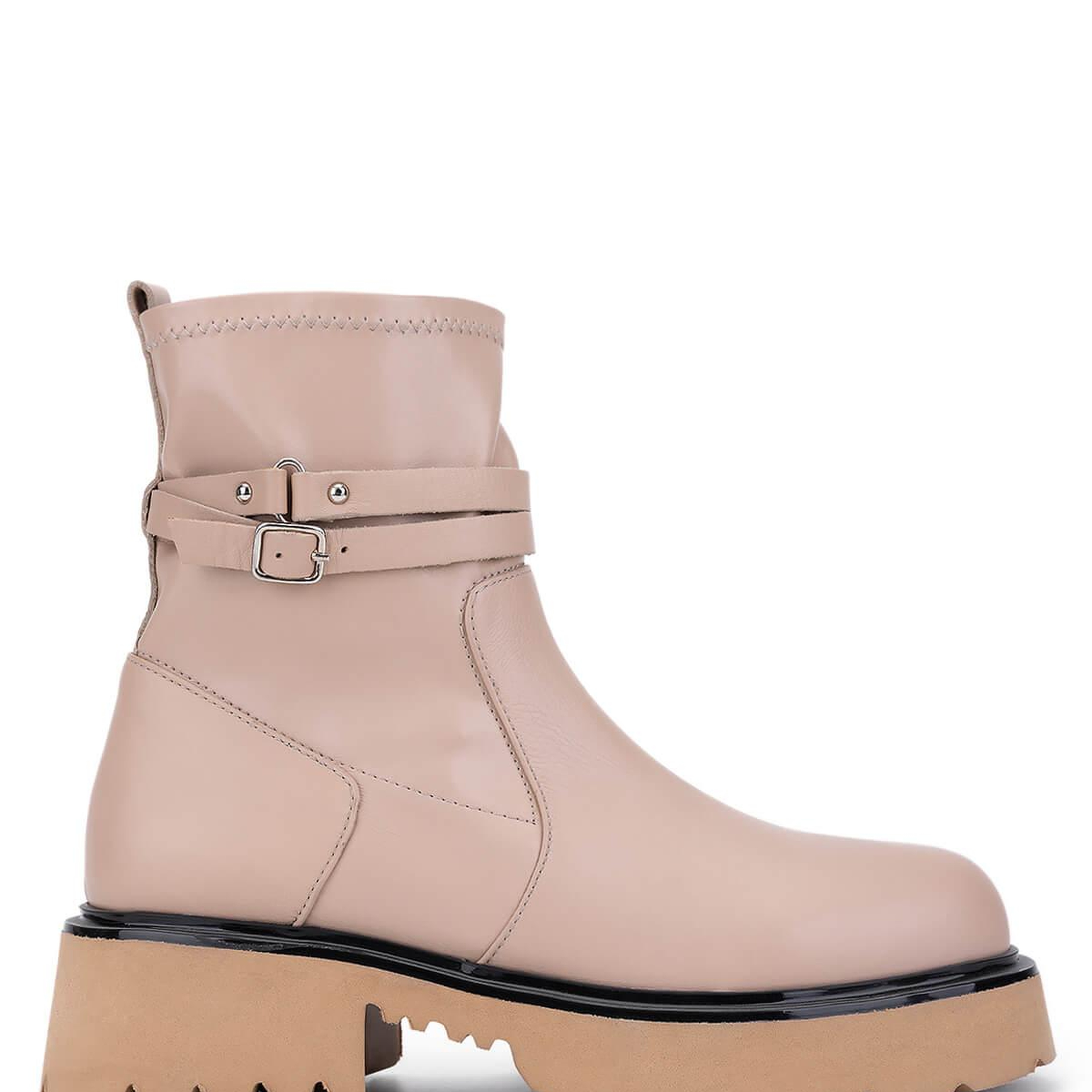 Tamer Tanca Kadın Hakiki Deri Bej Günlük Bot