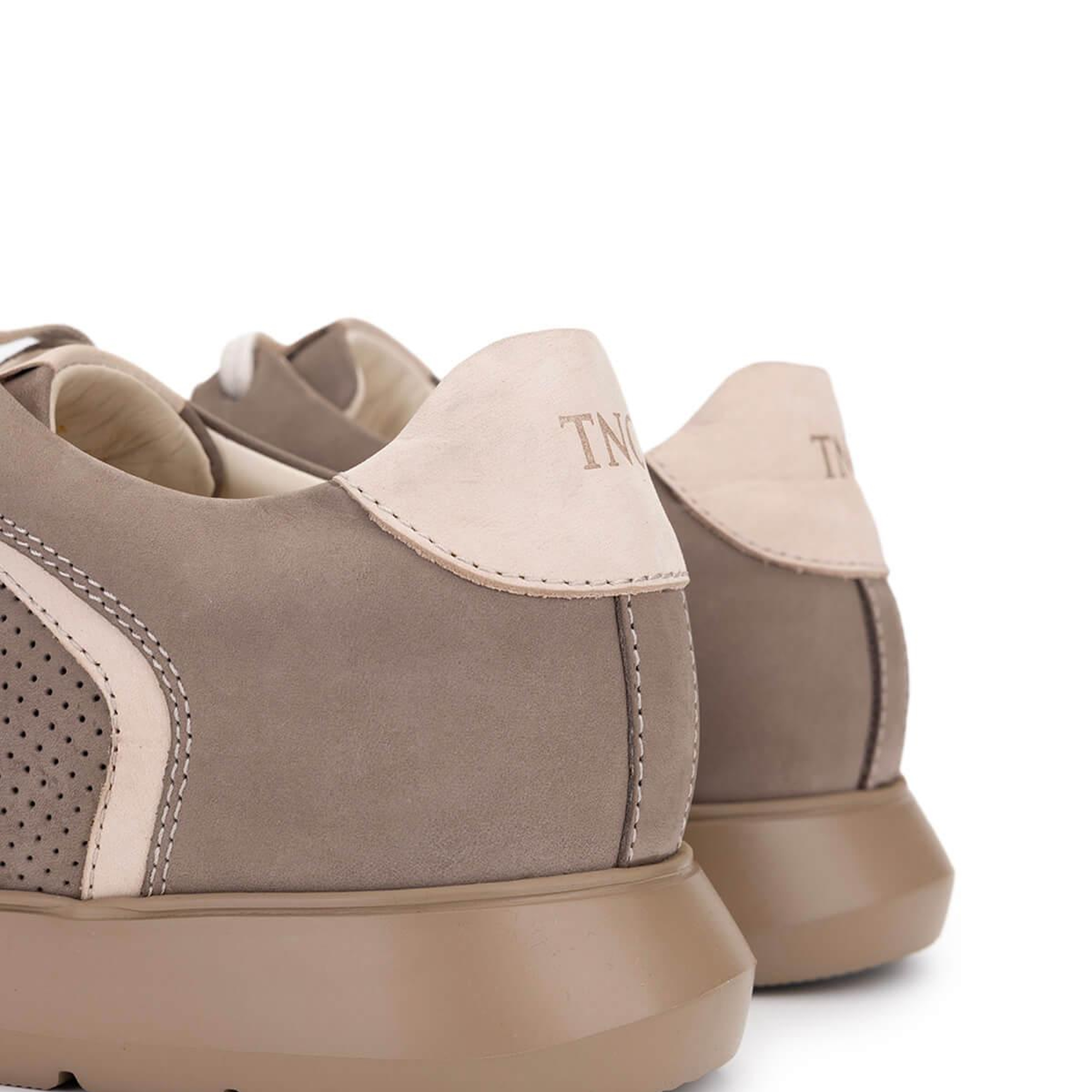 Tamer Tanca Erkek Hakiki Deri Bej Sneakers & Spor Ayakkabı