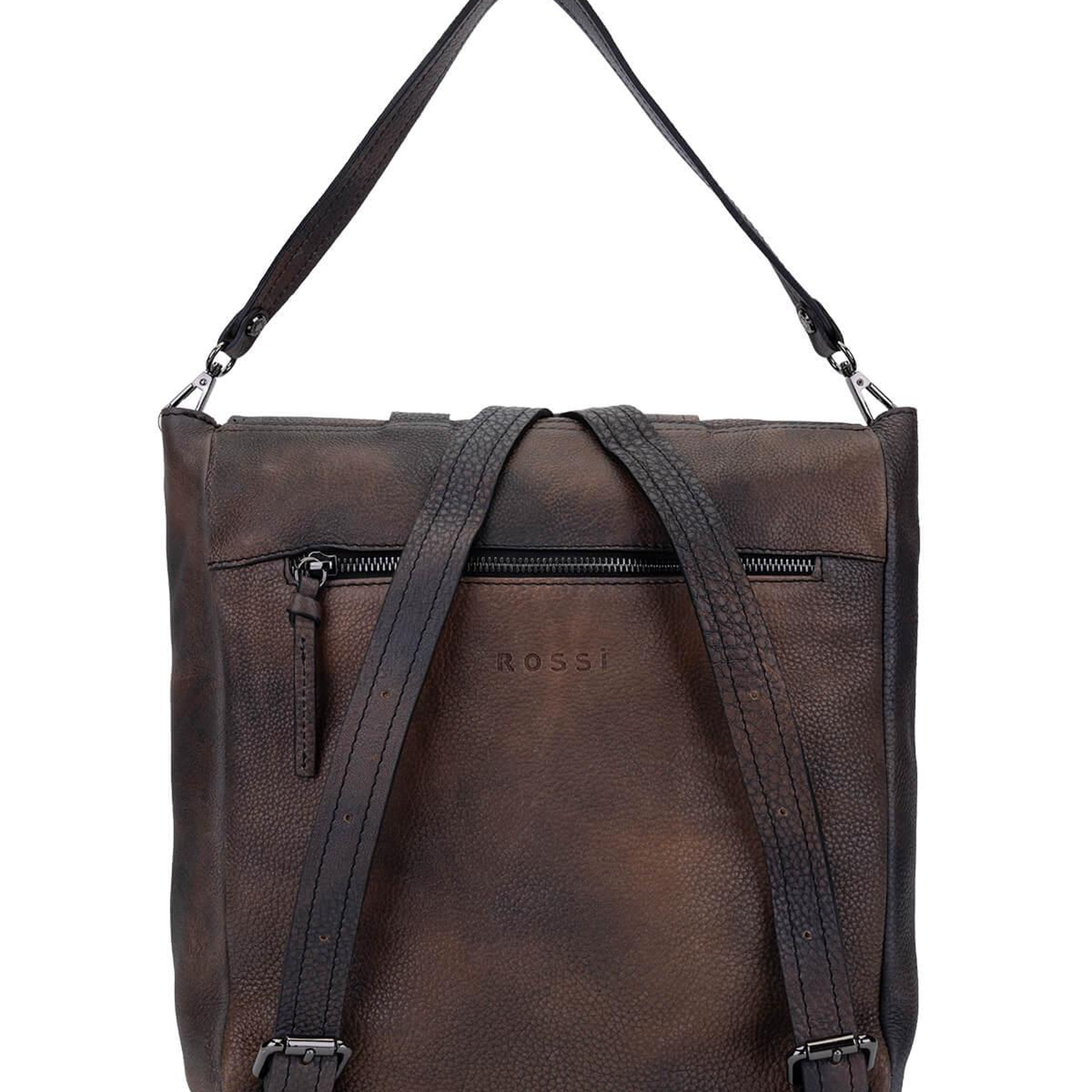 Bruno Rossi Bag Erkek Hakiki Deri Taupe Sırt Çantası