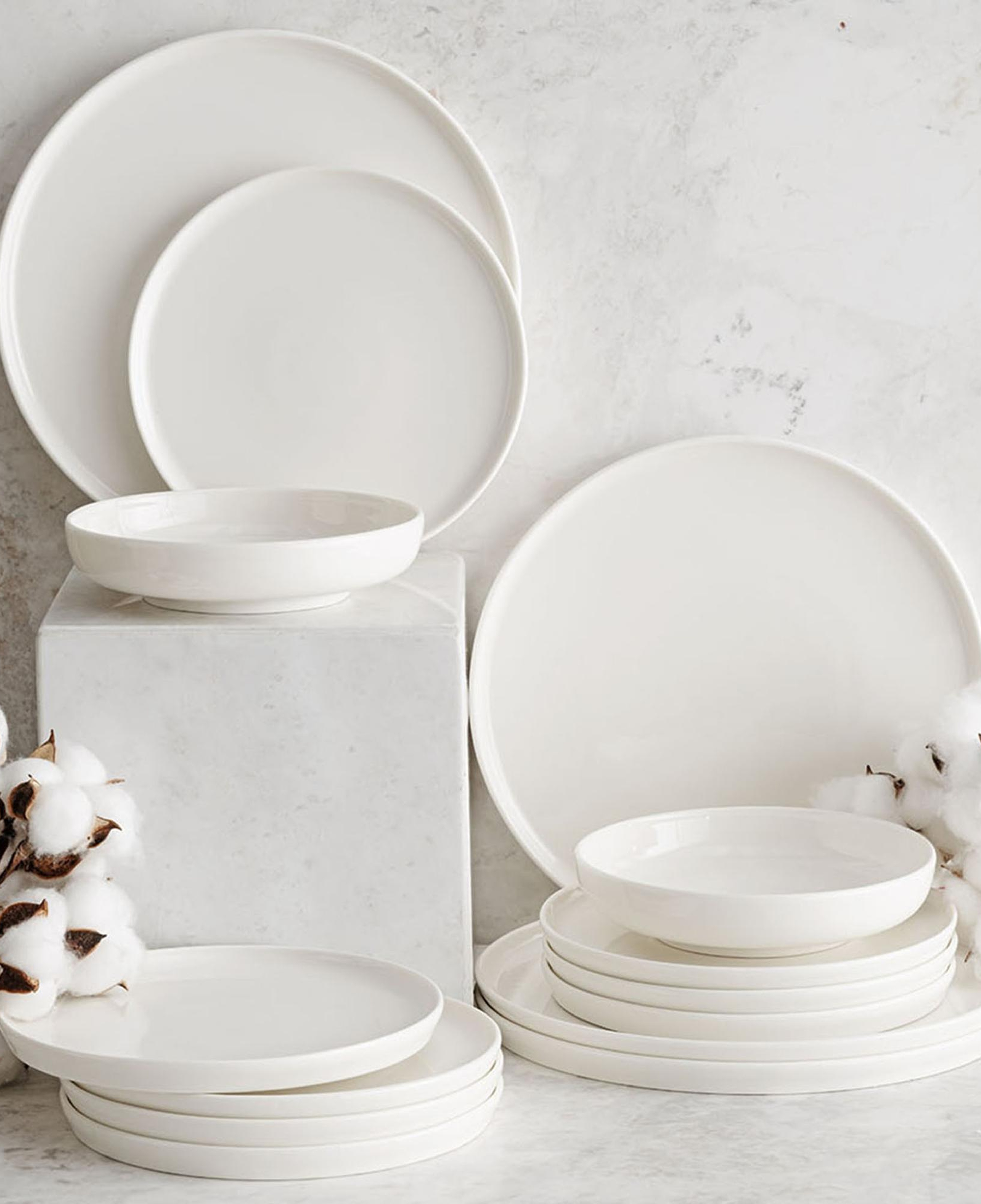 EPHESUS WHITE ÇUKUR TABAK 22CM