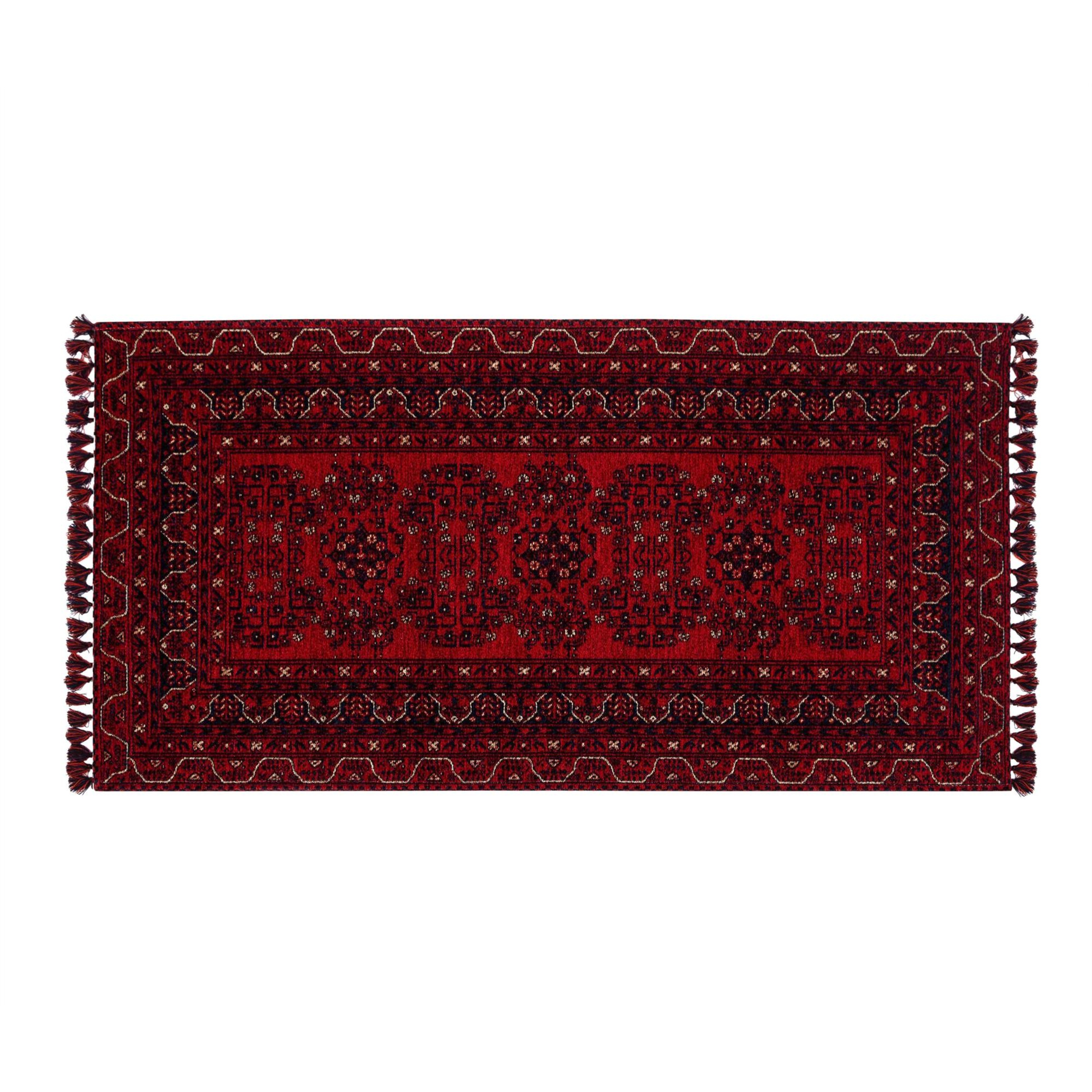 JINA BOLD KİLİM KIRMIZI LACİVERT 80X150