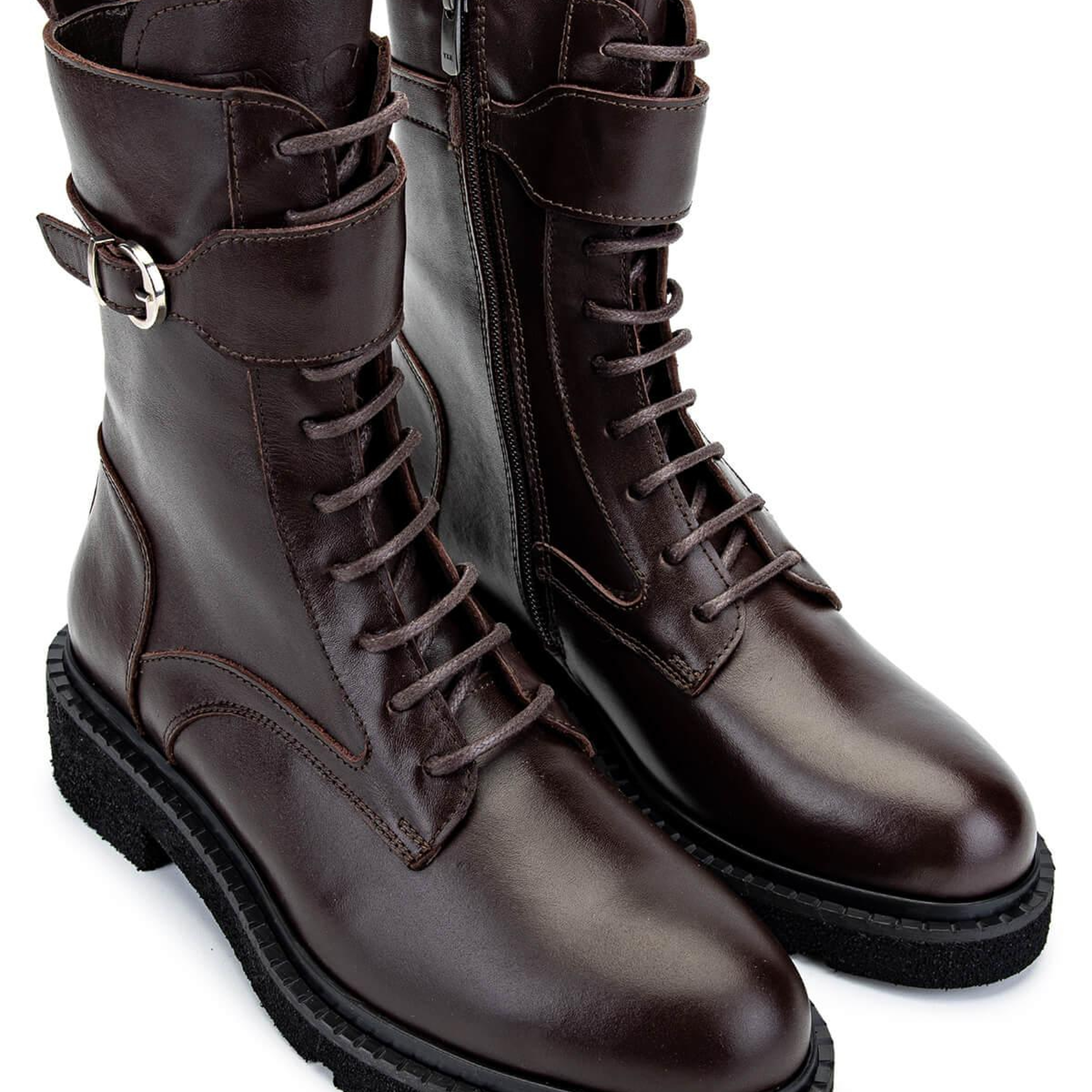 Tamer Tanca Kadın Hakiki Deri Kahverengi Casual Bot