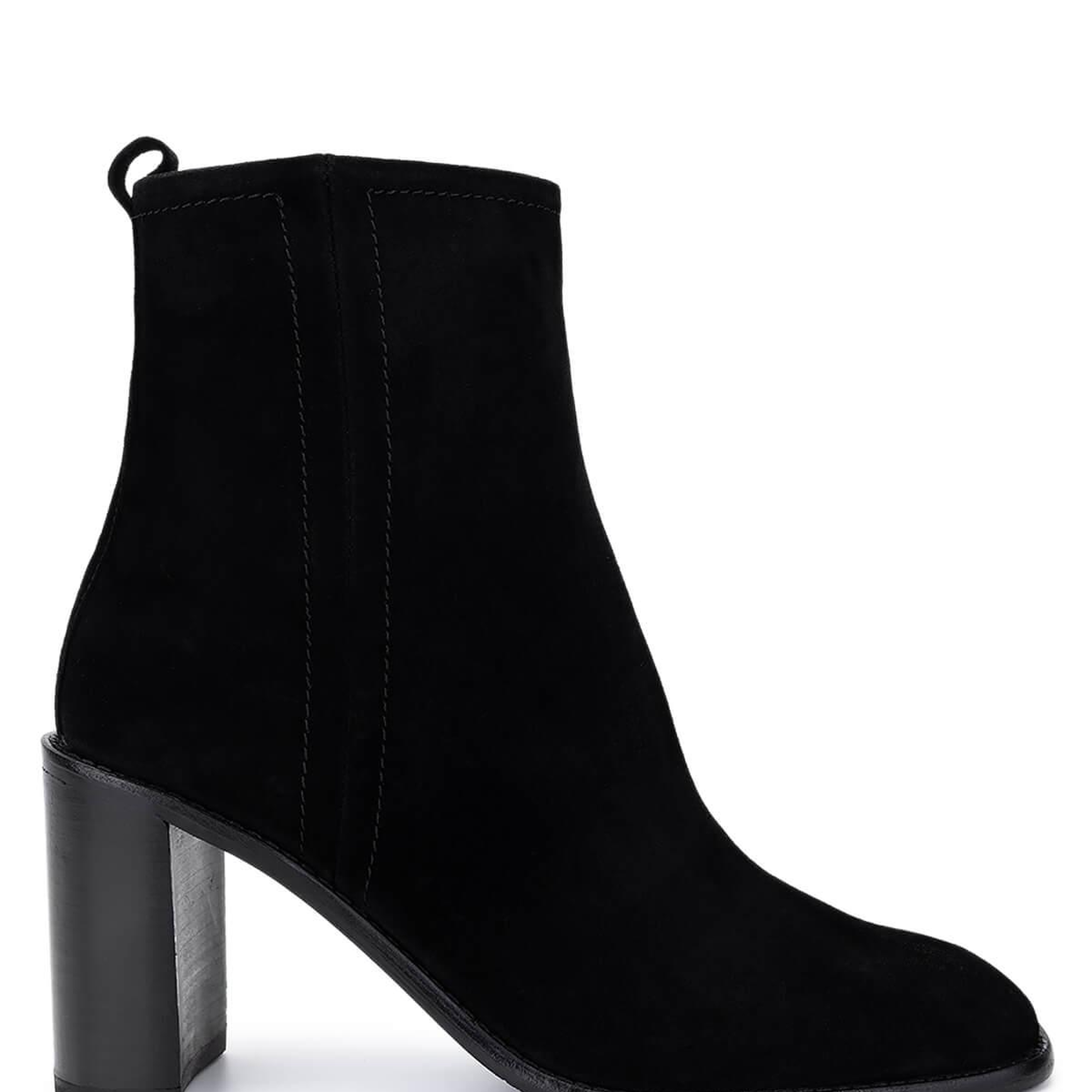 Tamer Tanca Kadın Hakiki Deri Siyah Süet Topuklu Bot