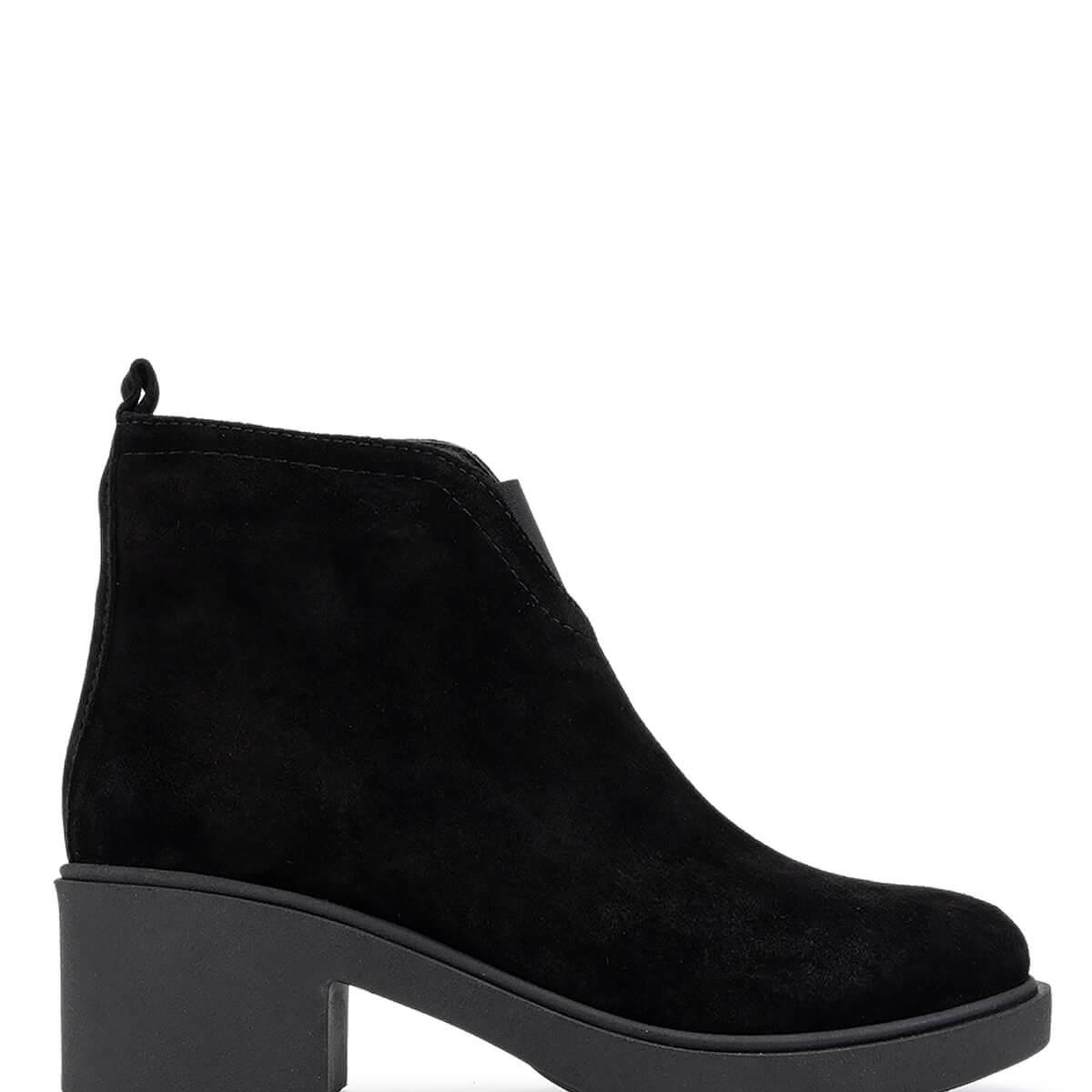 Tamer Tanca Kadın Hakiki Deri Siyah Süet Topuklu Bot