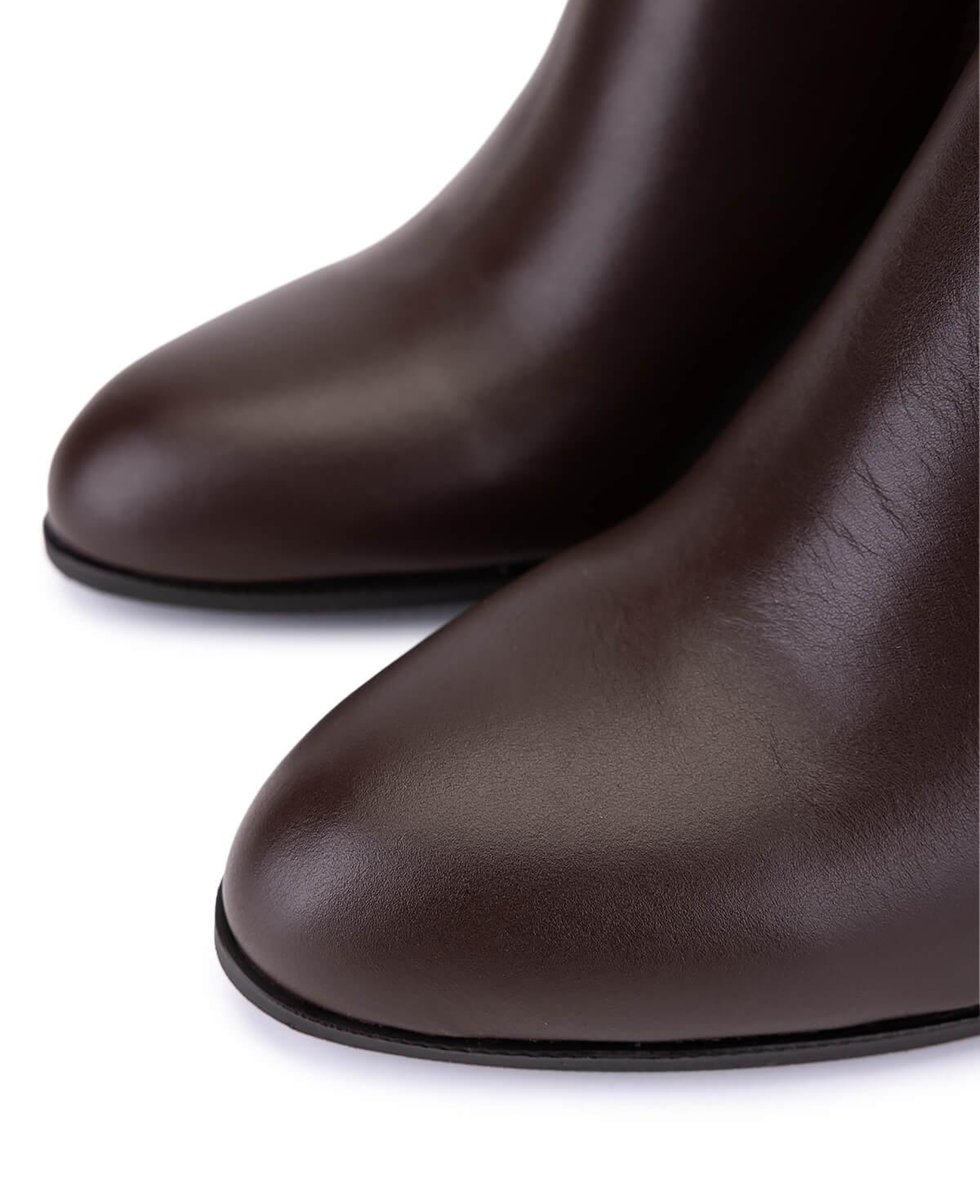 Tamer Tanca Kadın Hakiki Deri Kahverengi Topuklu Bot