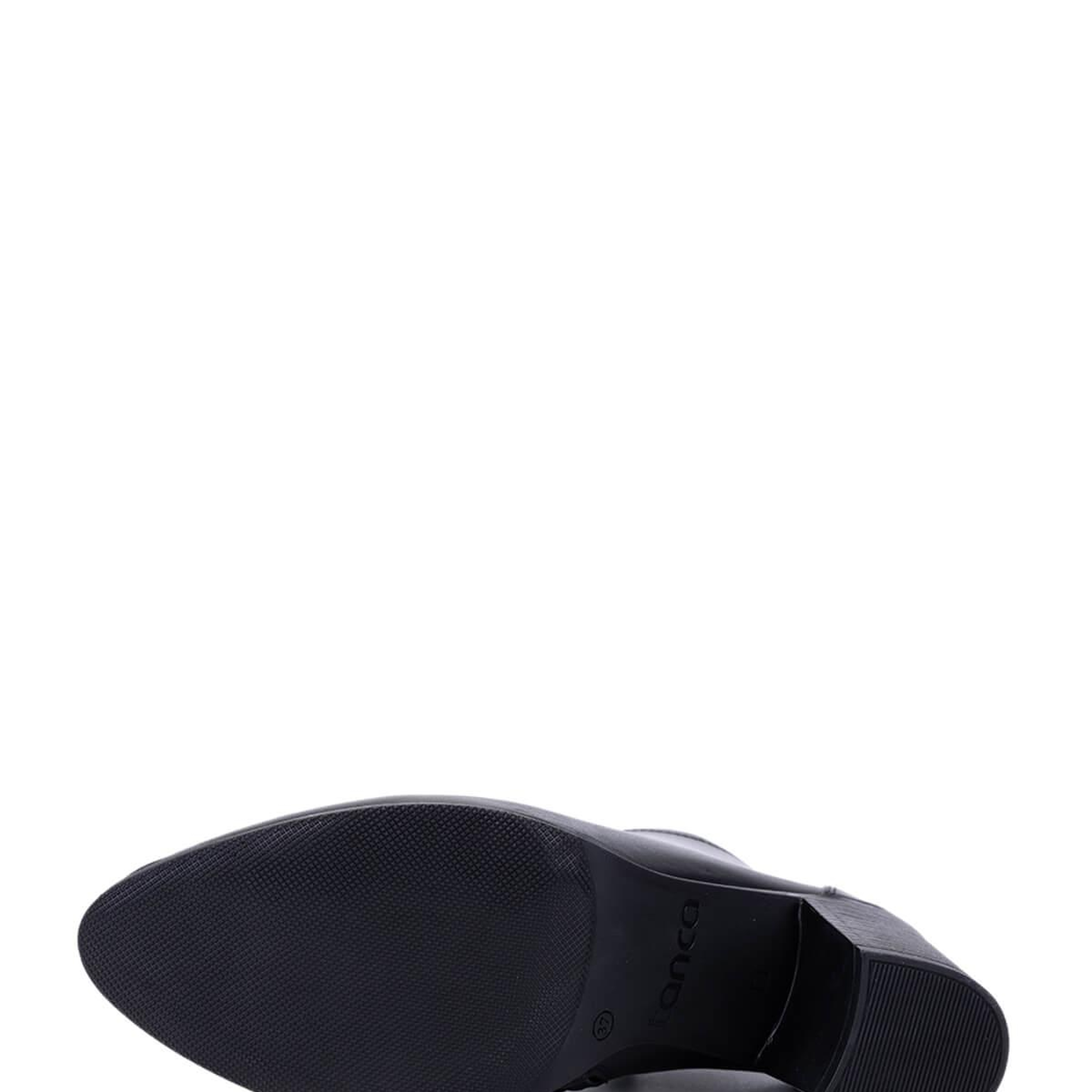 Tamer Tanca Kadın Hakiki Deri Siyah Deri Topuklu Bot