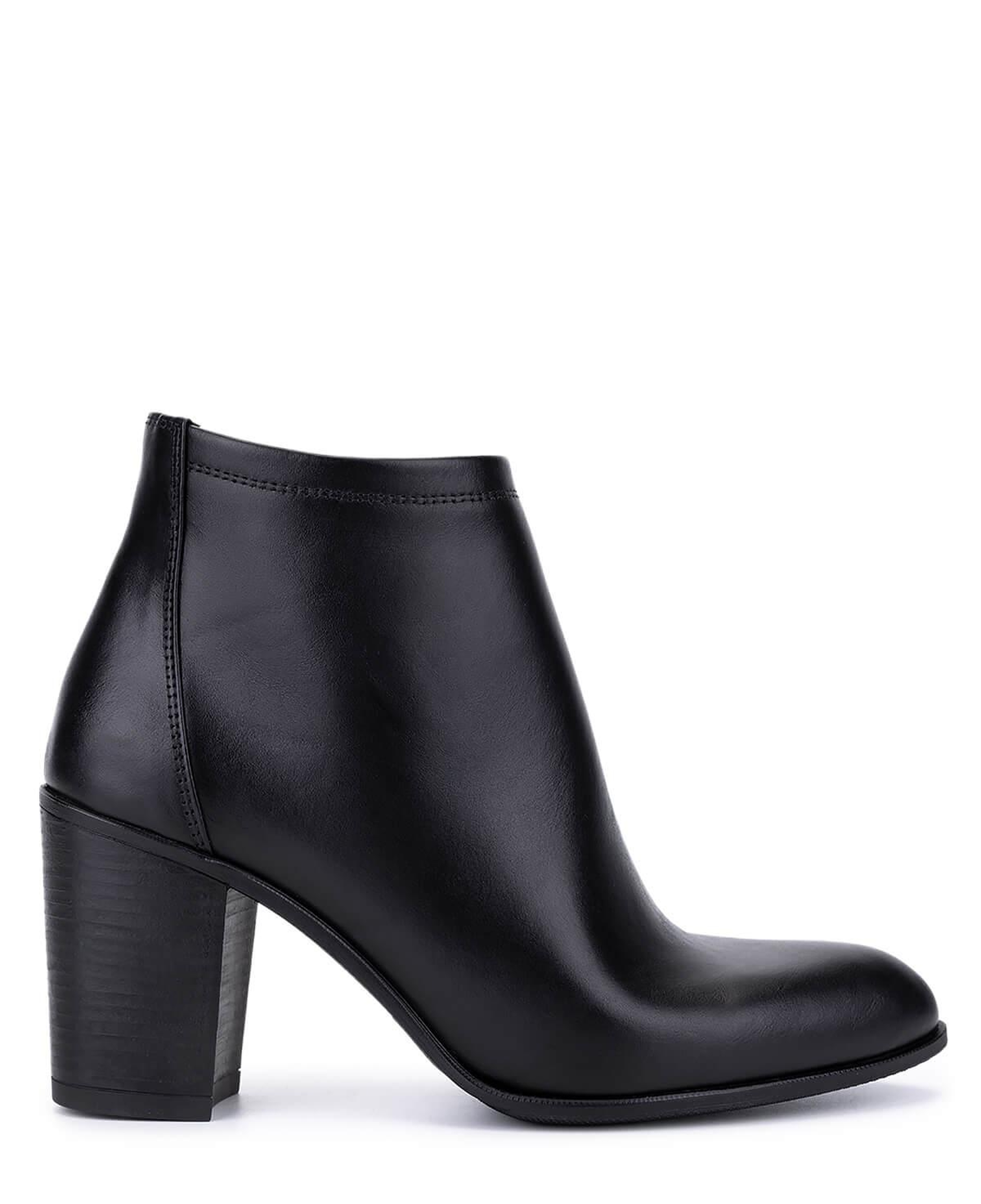 Tamer Tanca Kadın Hakiki Deri Siyah Deri Topuklu Bot