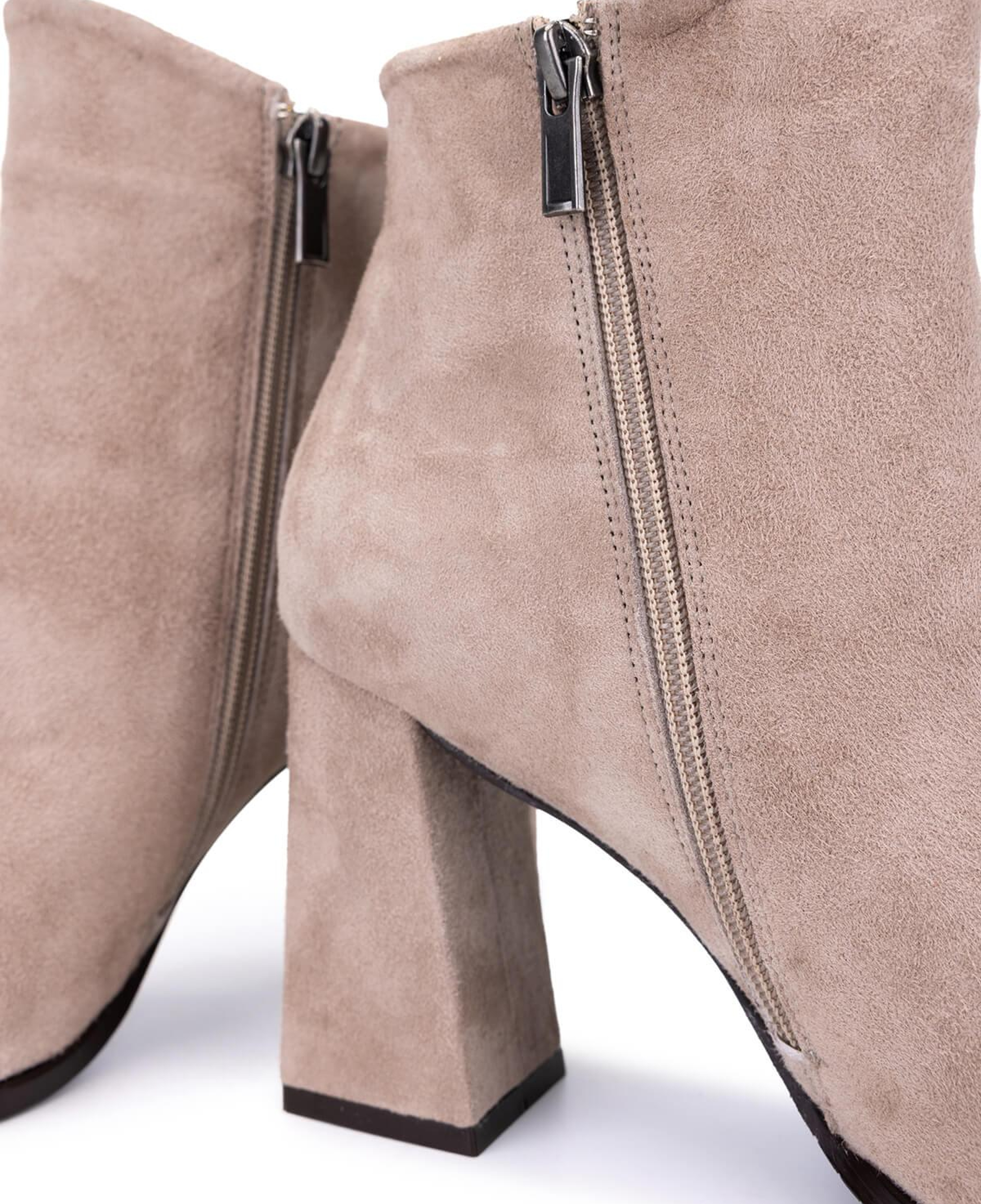 Tamer Tanca Kadın Hakiki Deri Taş Süet Topuklu Bot