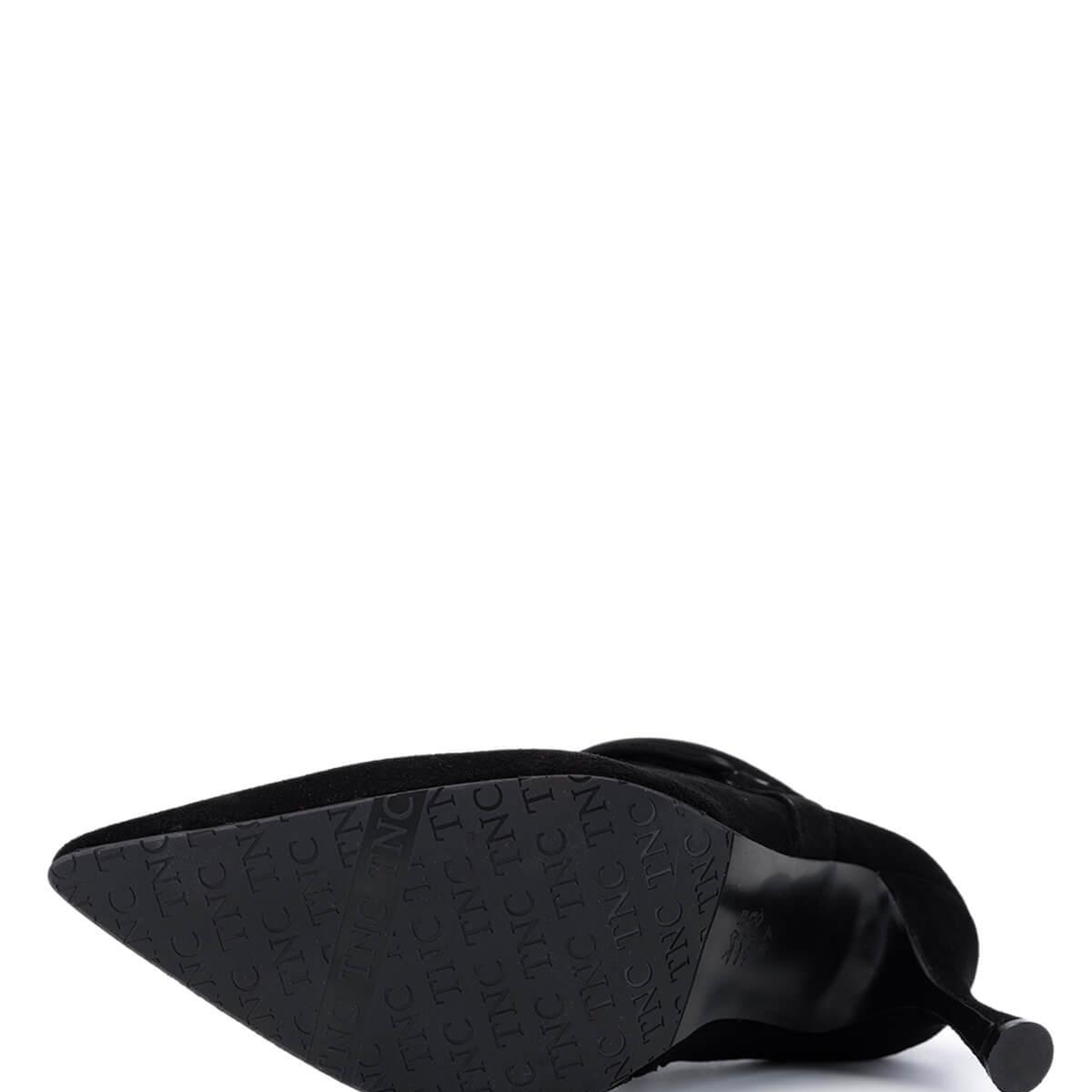 Tamer Tanca Kadın Hakiki Deri Siyah Süet Topuklu Bot