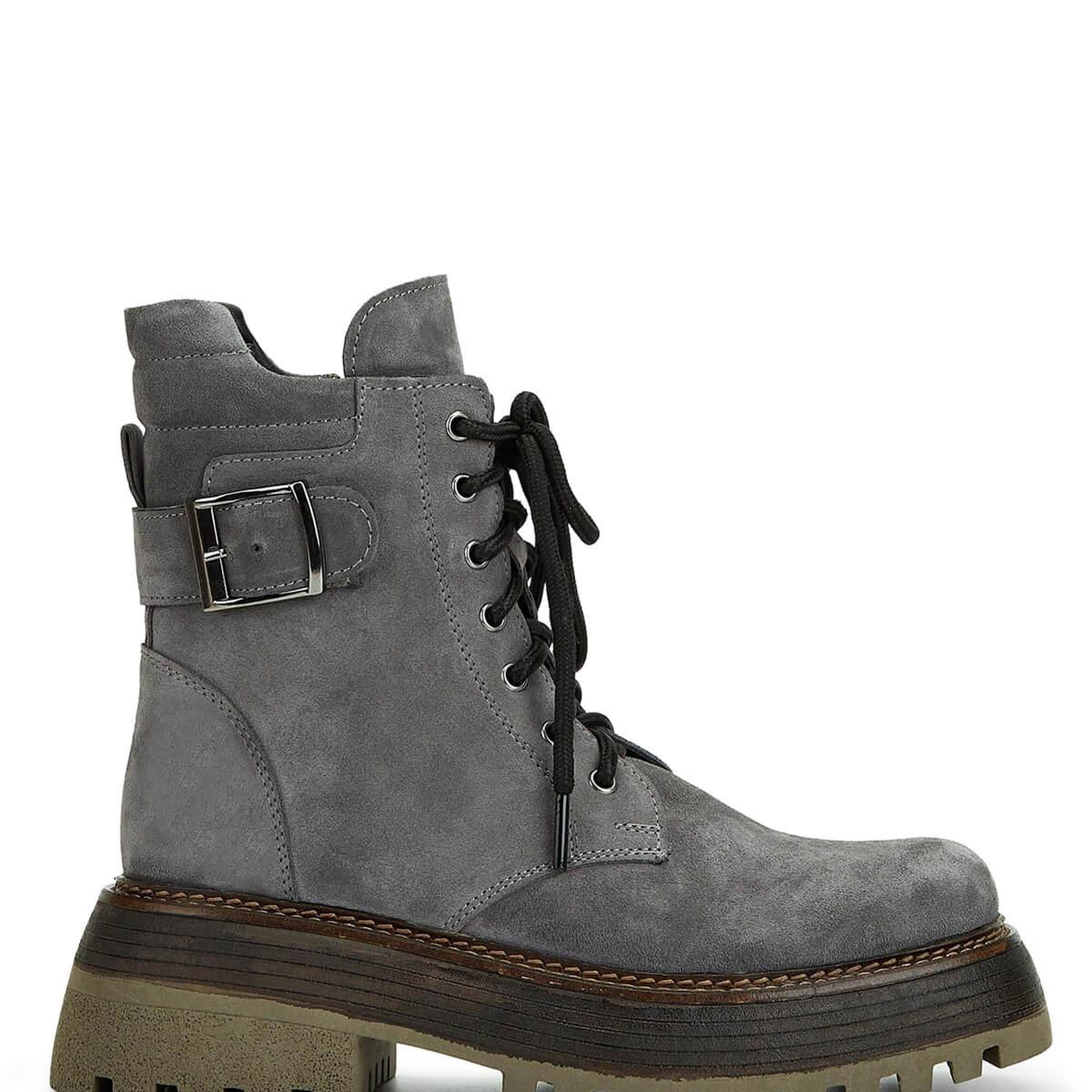 Tamer Tanca Kadın Hakiki Deri Gri Casual Bot