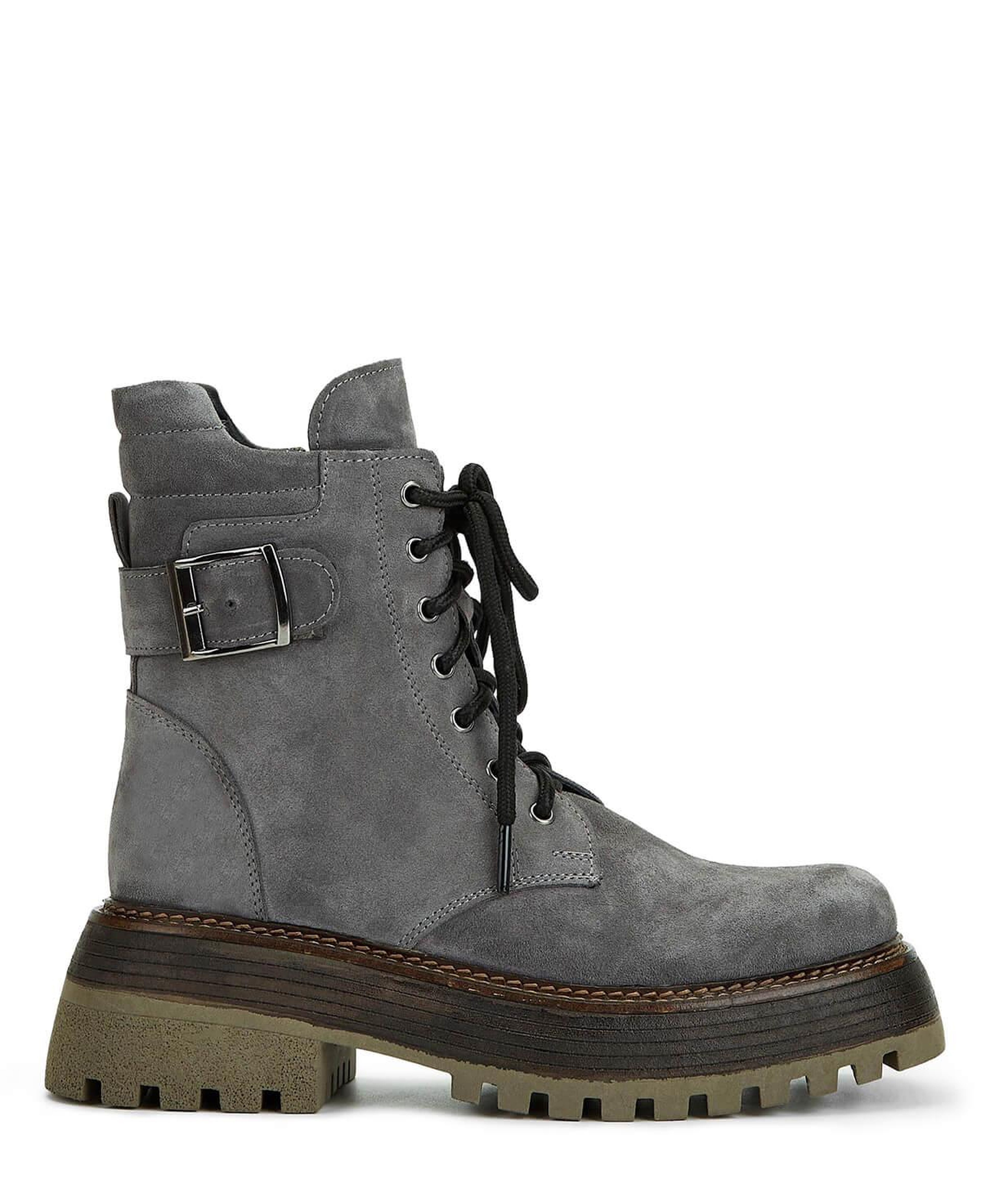 Tamer Tanca Kadın Hakiki Deri Gri Casual Bot