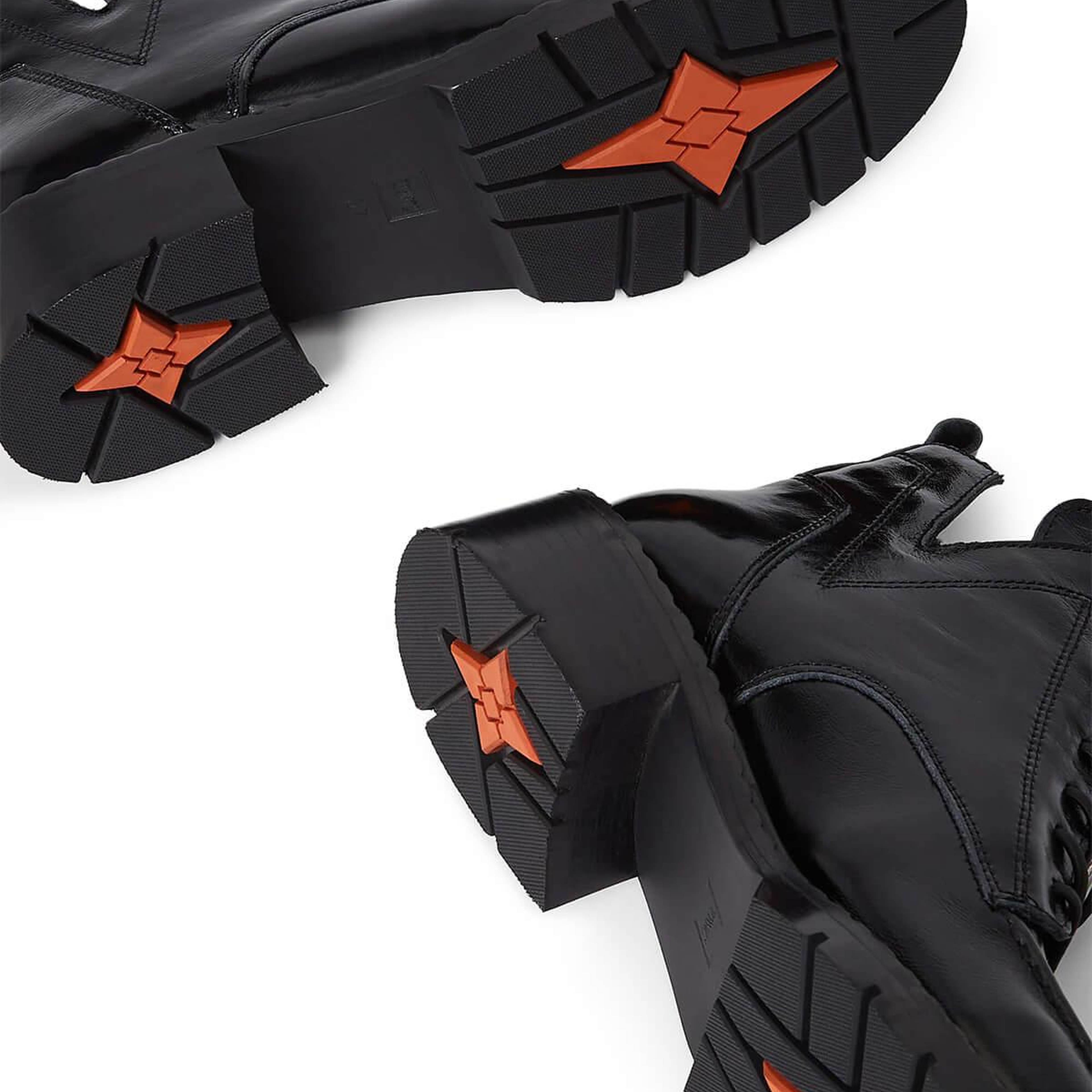 Tamer Tanca Kadın Hakiki Deri Siyah Rugan Casual Bot