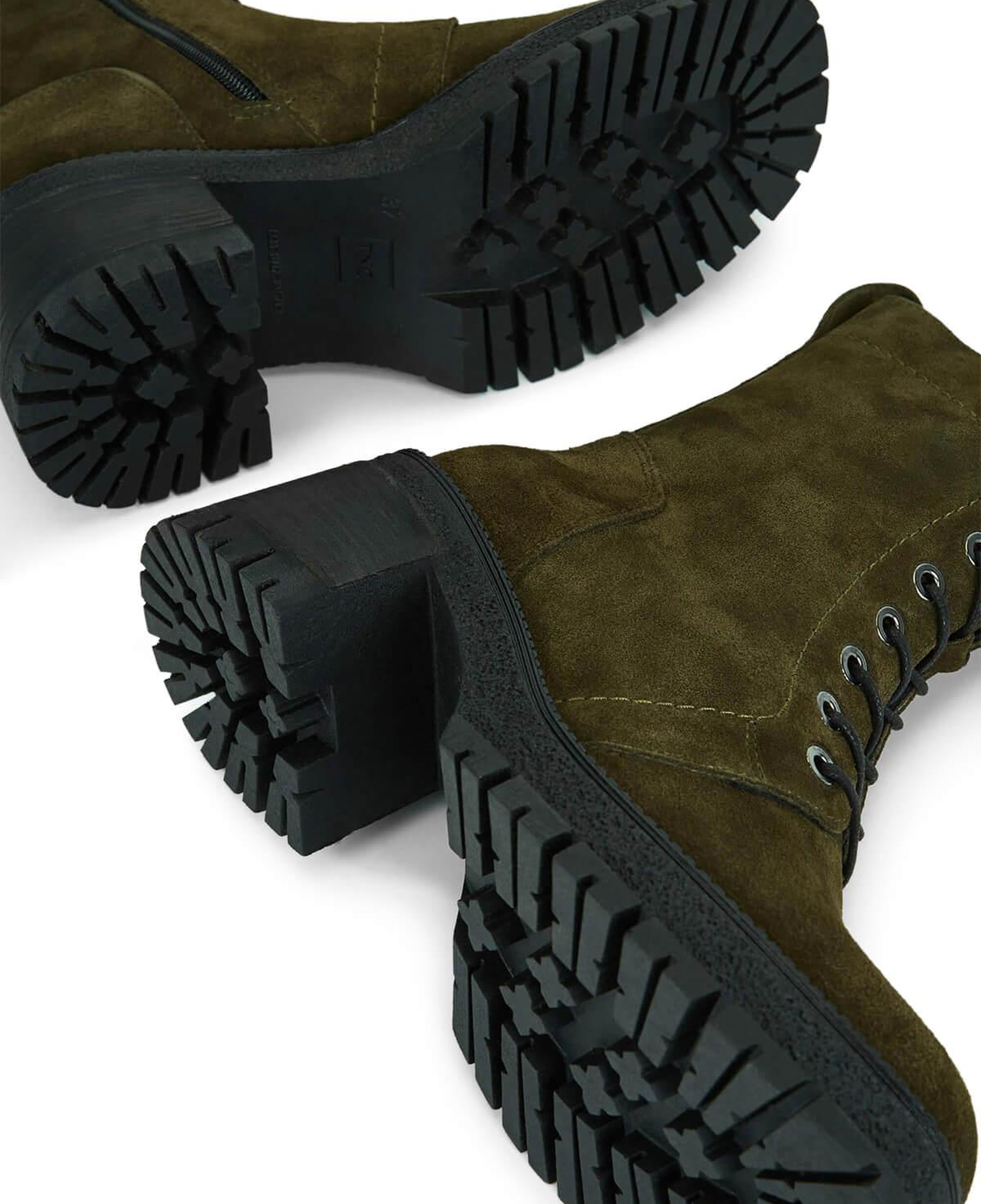 Tamer Tanca Kadın Hakiki Deri Haki Süet Casual Bot