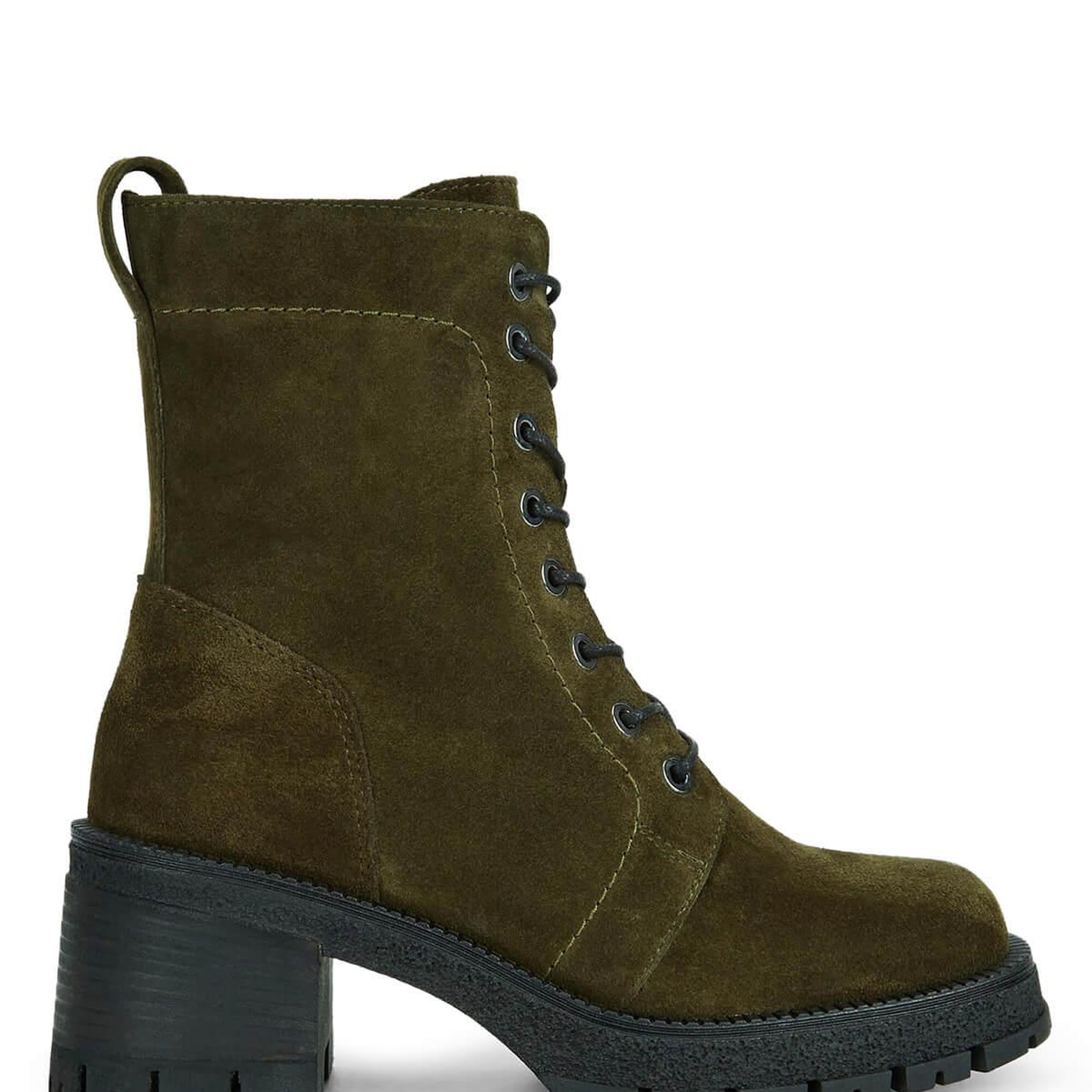 Tamer Tanca Kadın Hakiki Deri Haki Süet Casual Bot