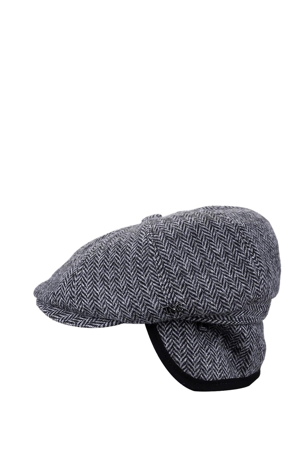 Tamer Tanca Erkek Tekstil Gri London Şapka