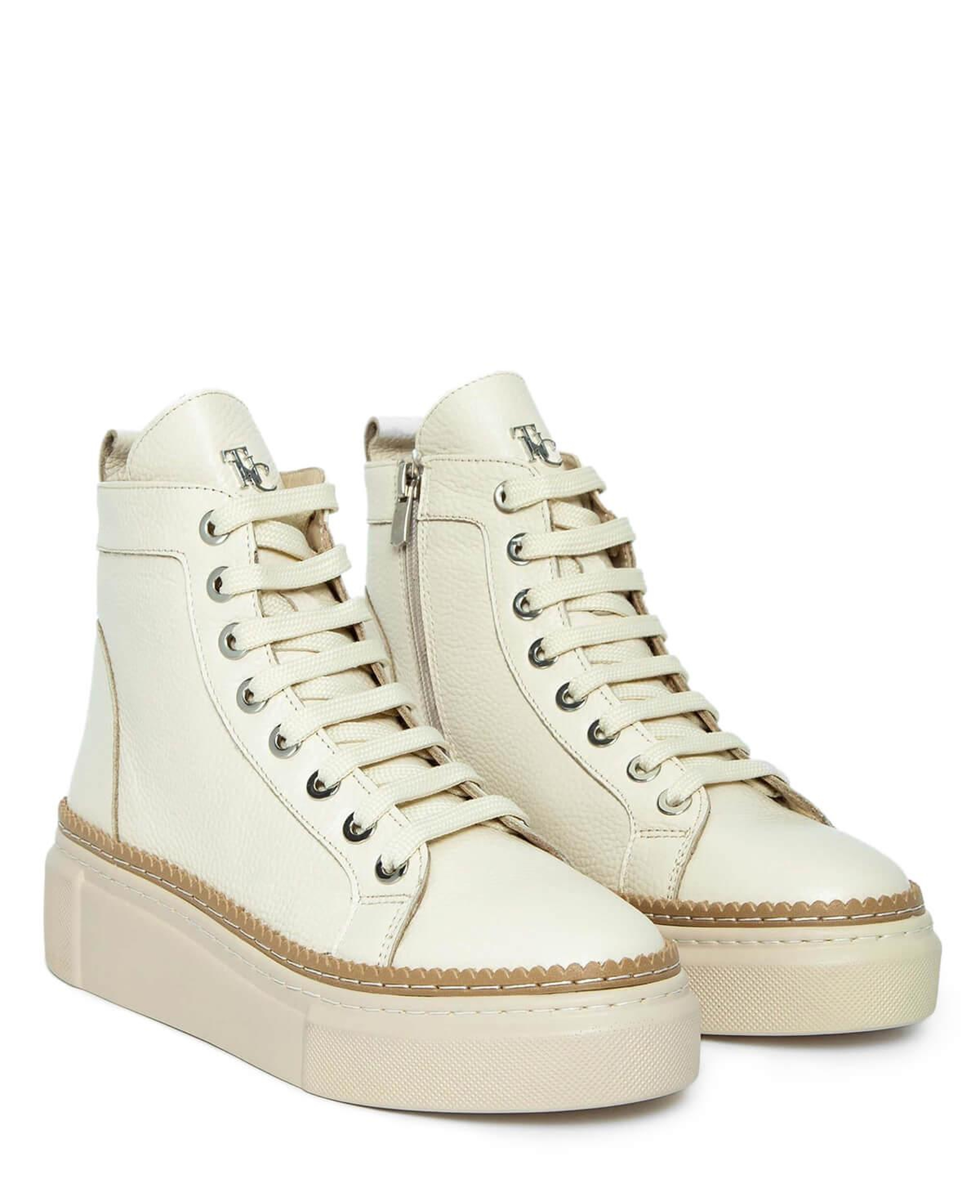 Tamer Tanca Kadın Hakiki Deri Bej Casual Bot